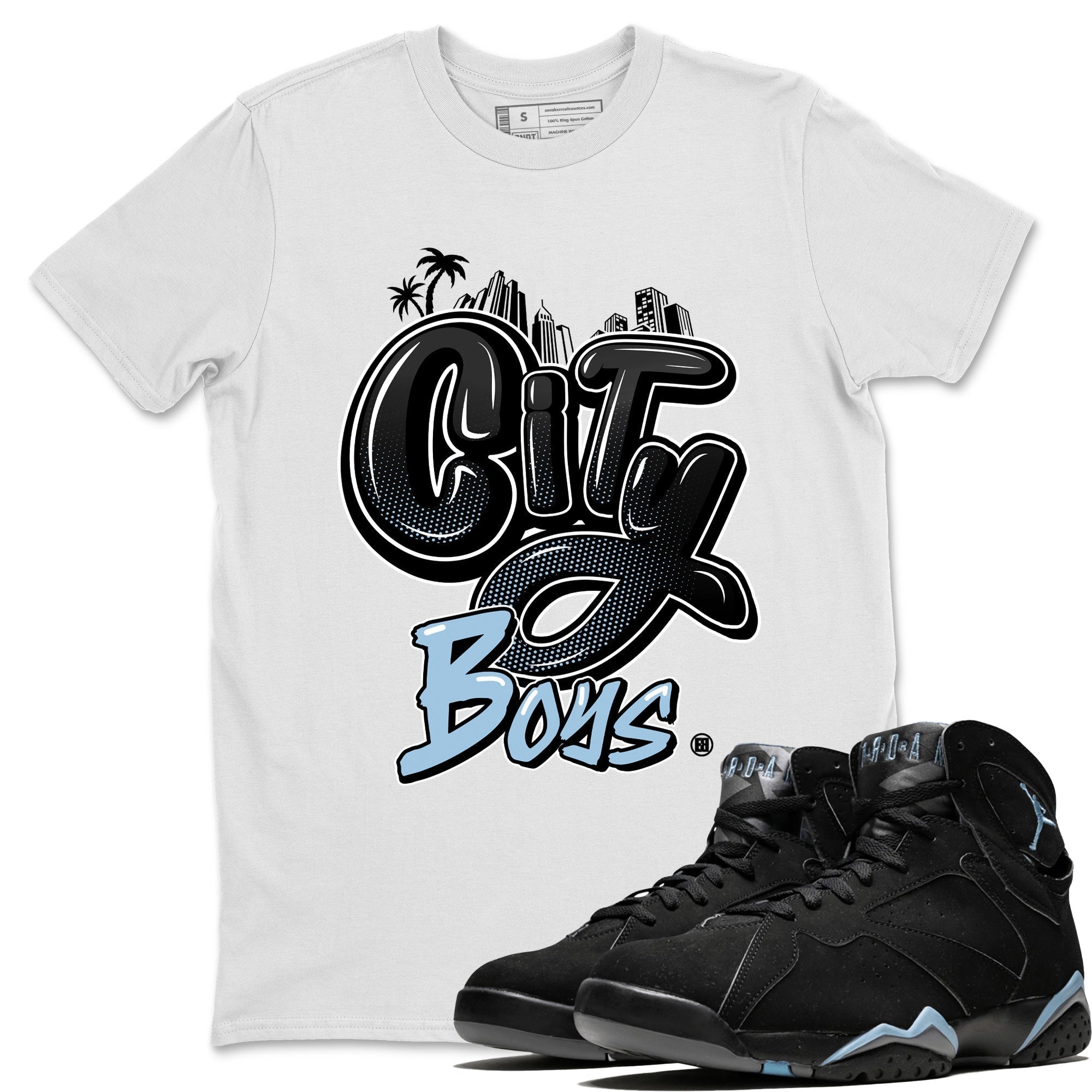 City Boys Unisex Tops - Air Jordan 7 Chambray