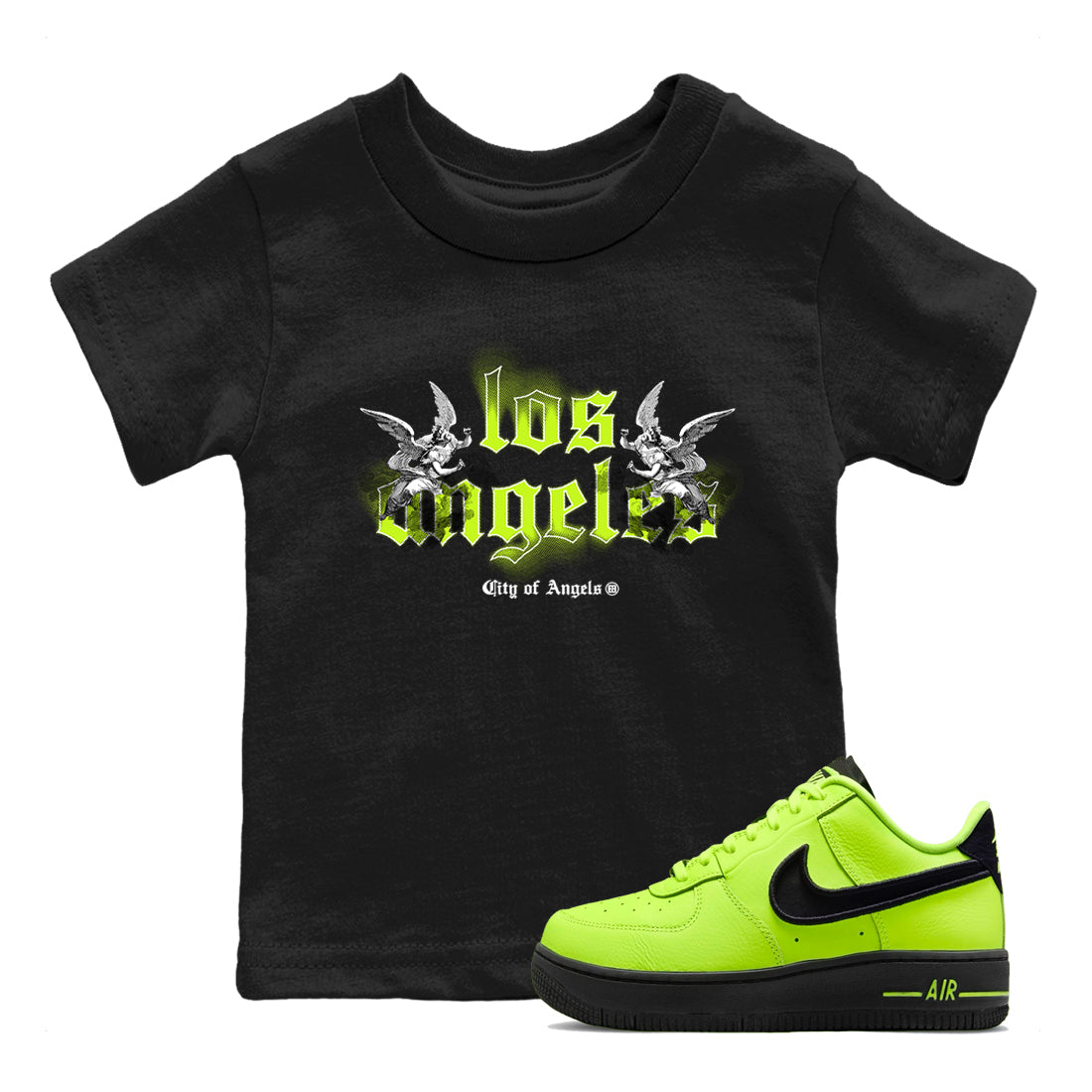 City Of Angeles snkmatch Tees Kids - Air Force 1 Volt