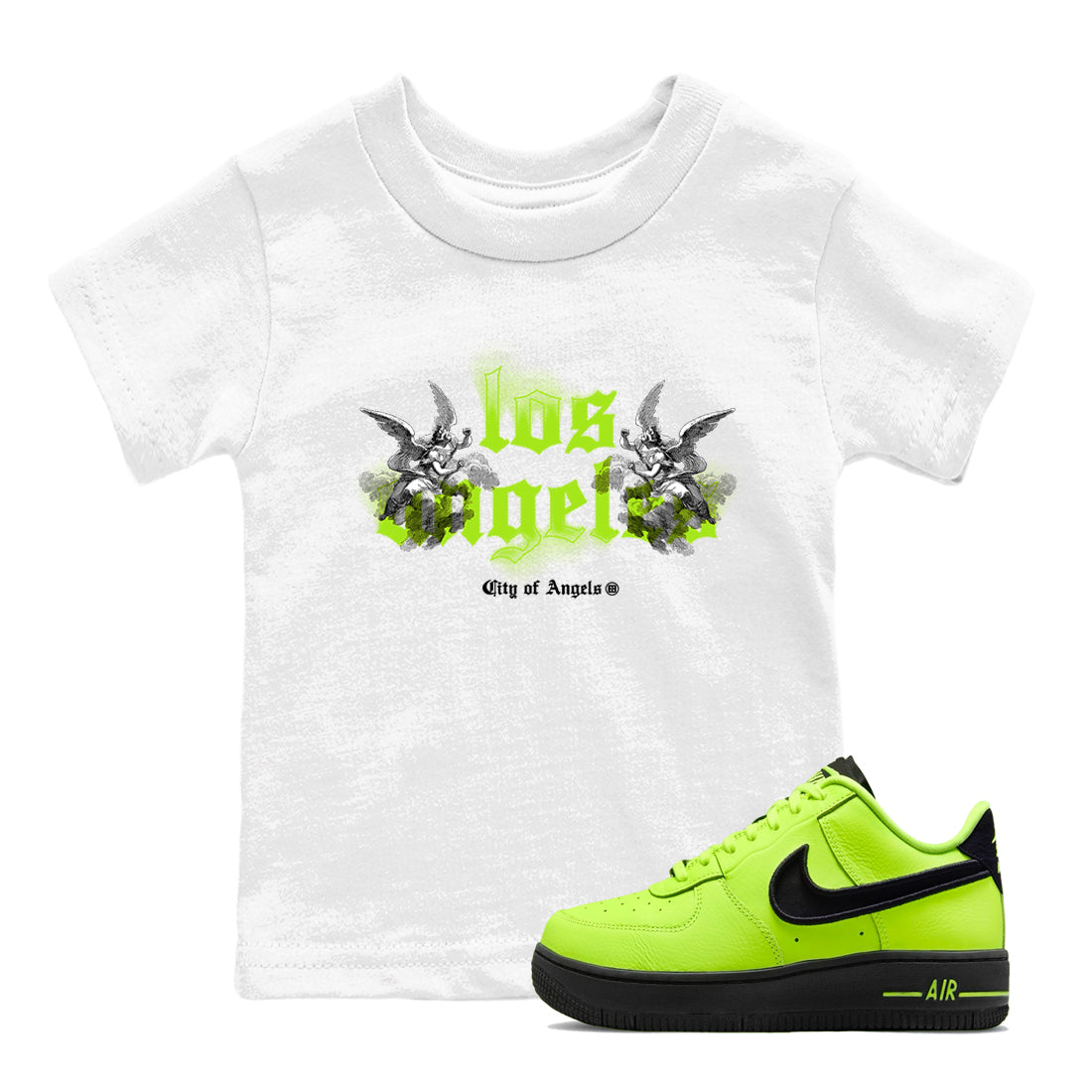 City Of Angeles snkmatch Tees Kids - Air Force 1 Volt
