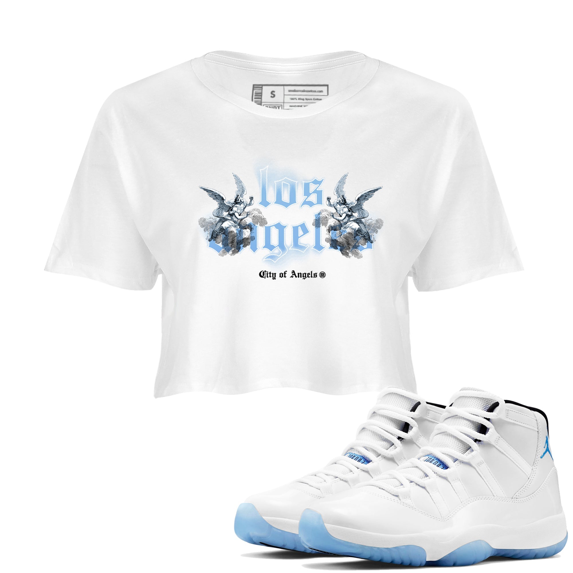 City Of Angeles snkmatch Women's Top - Air Jordan 11 Legend Blue
