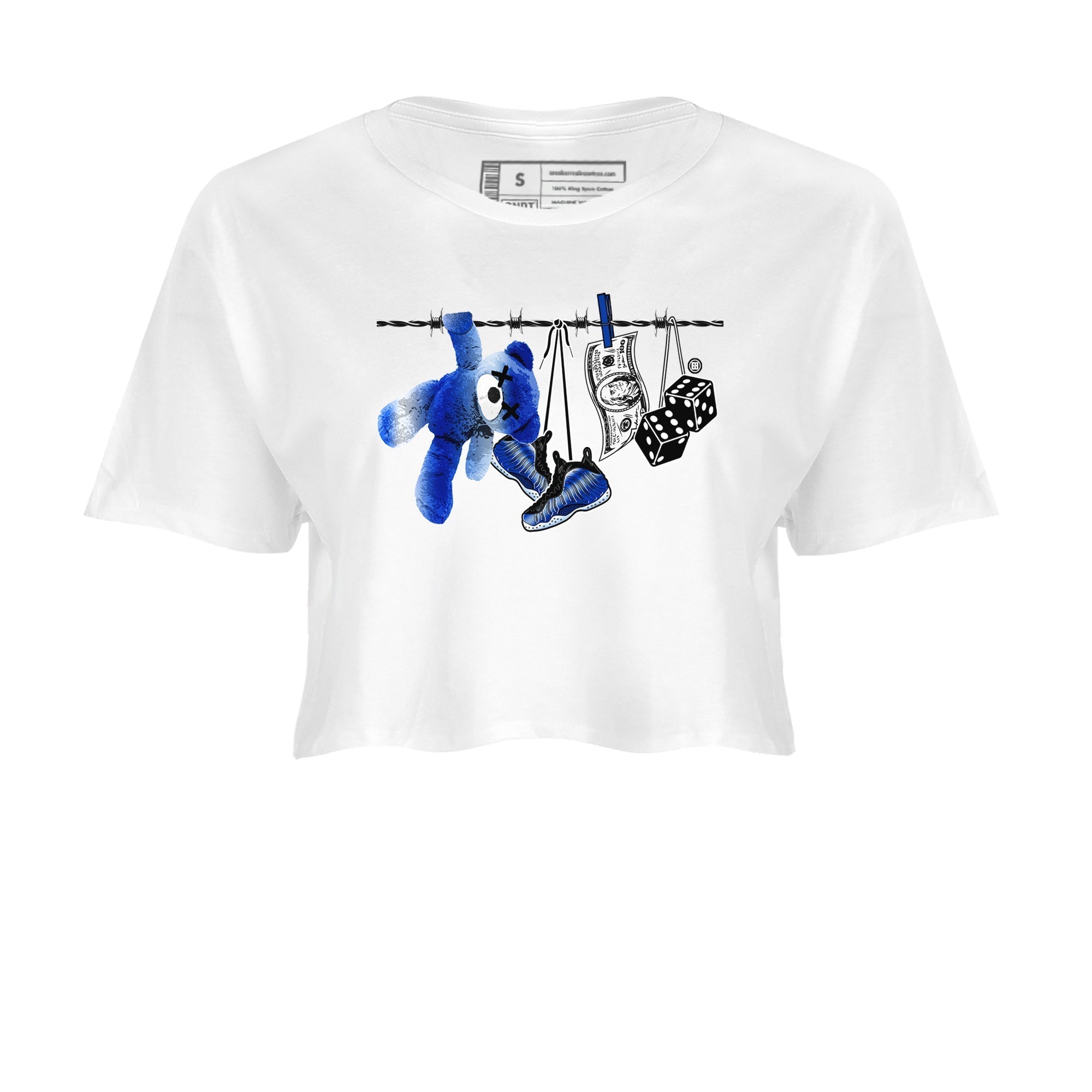 Clothesline snkmatch Women's Top - Air Foamposite One Royal