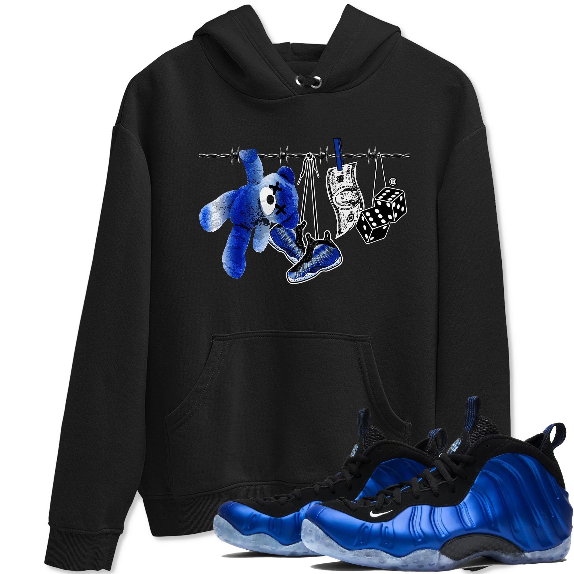 Clothesline snkmatch Tees - Air Foamposite One Royal