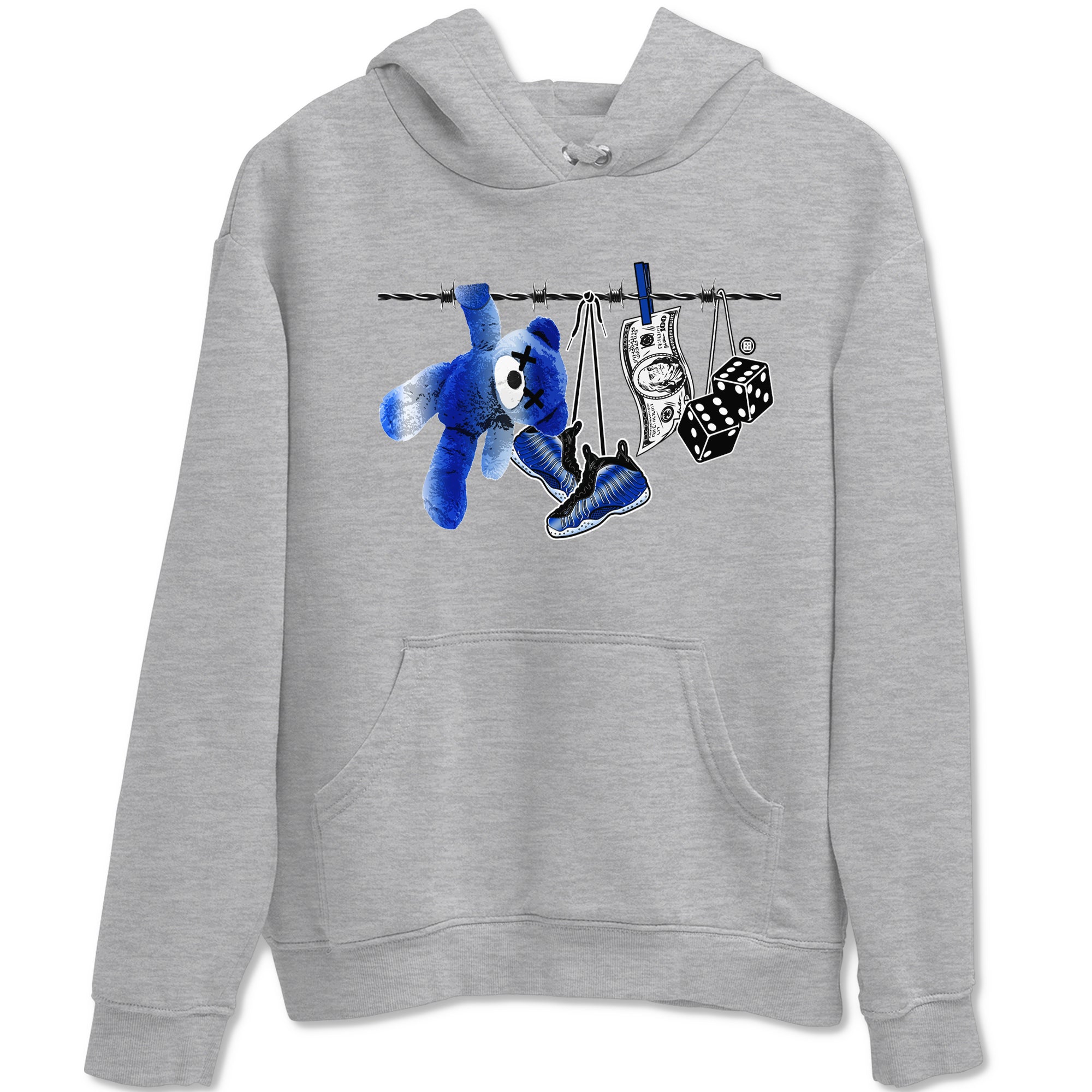 Clothesline snkmatch Tees - Air Foamposite One Royal