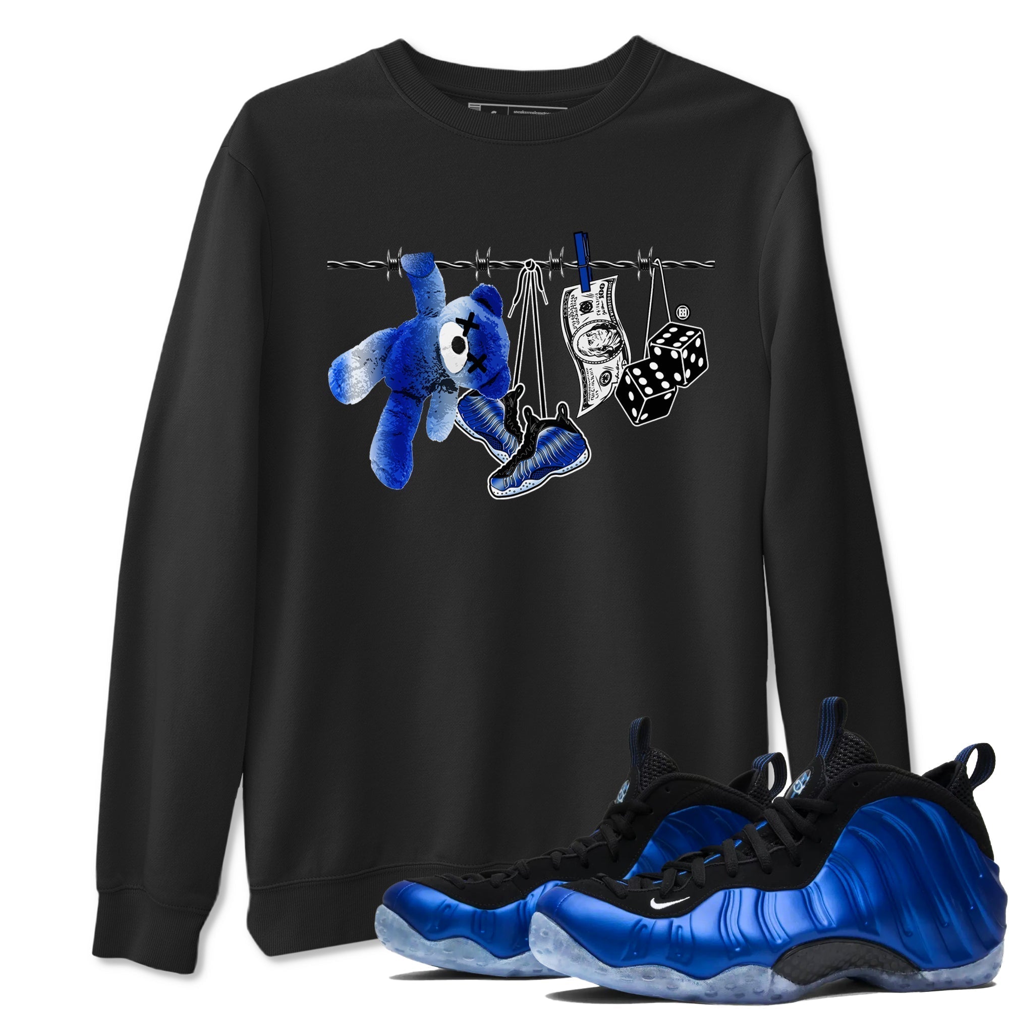 Clothesline snkmatch Tees - Air Foamposite One Royal