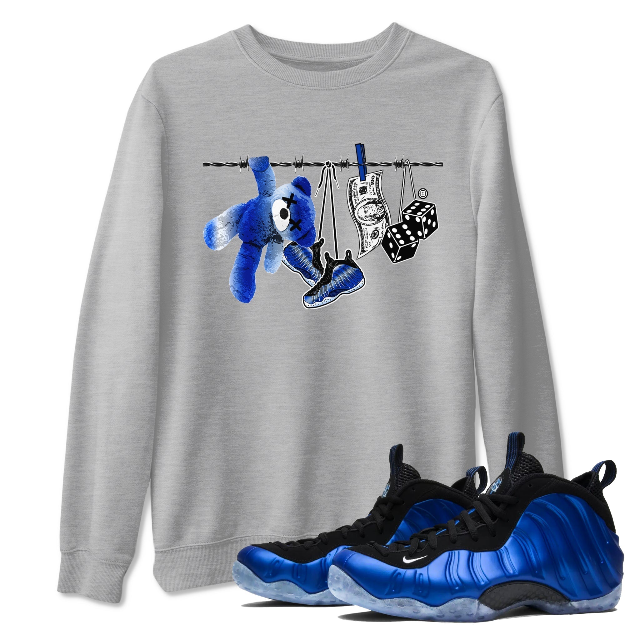 Clothesline snkmatch Tees - Air Foamposite One Royal