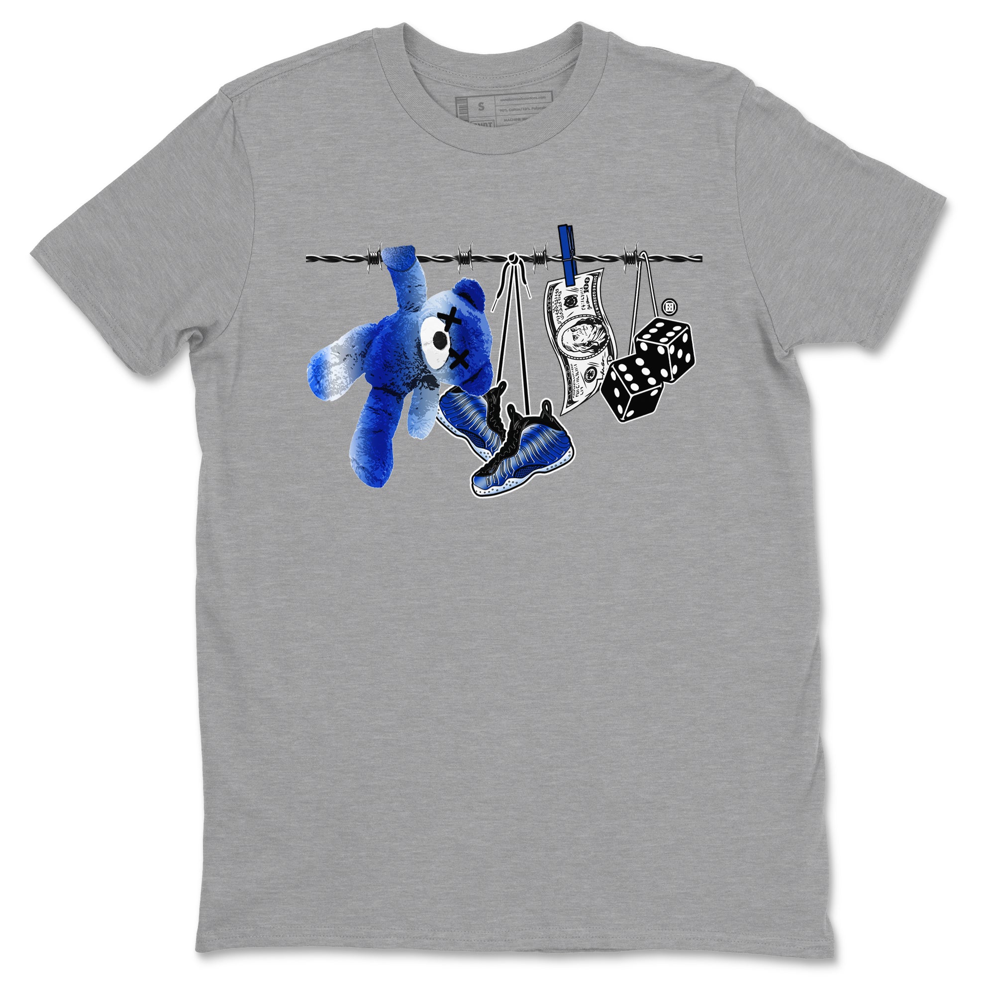 Clothesline snkmatch Tees - Air Foamposite One Royal