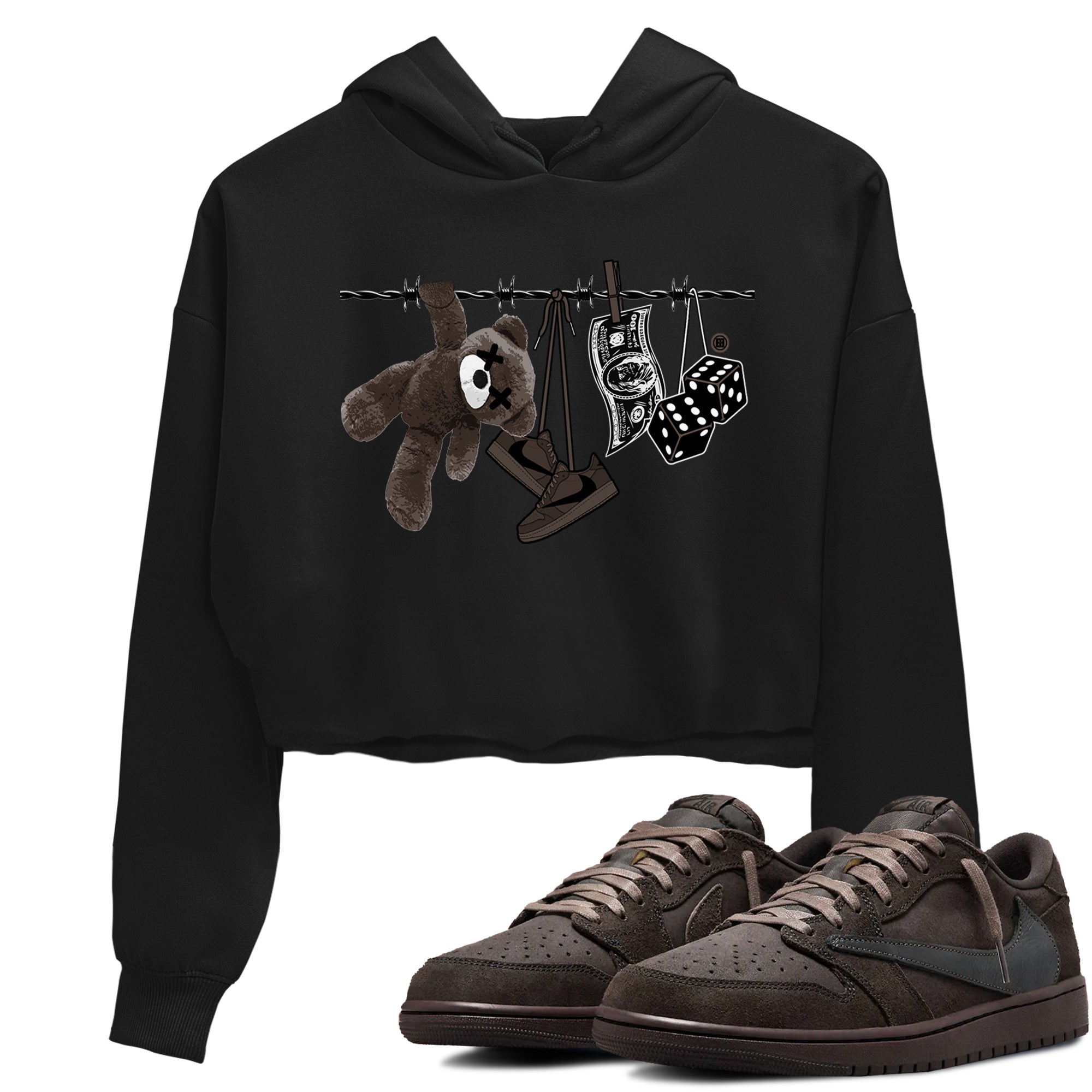 Clothesline snkmatch Women's Top - Air Jordan 1 Travis Scott Velvet Brown