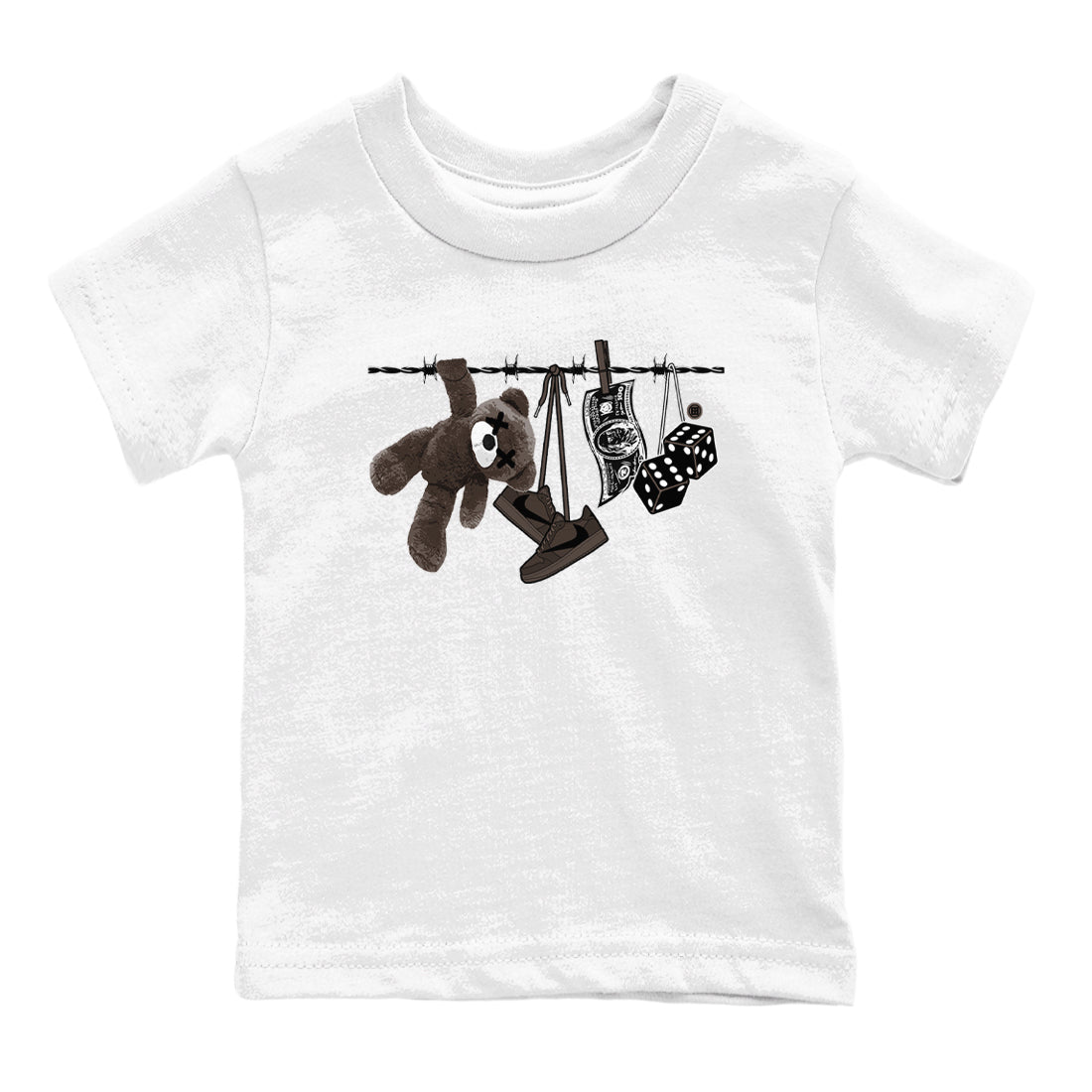 Clothesline snkmatch Tees Kids - Air Jordan 1 Travis Scott Velvet Brown