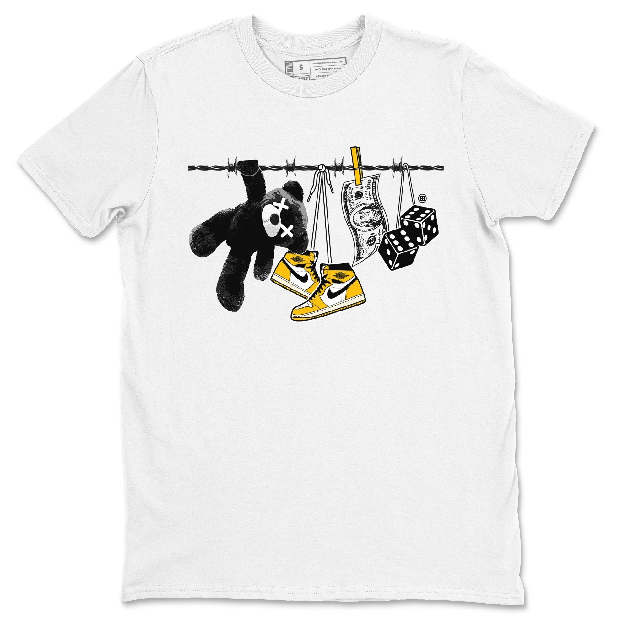 Clothesline snkmatch Tees - Air Jordan 1 Yellow Ochre