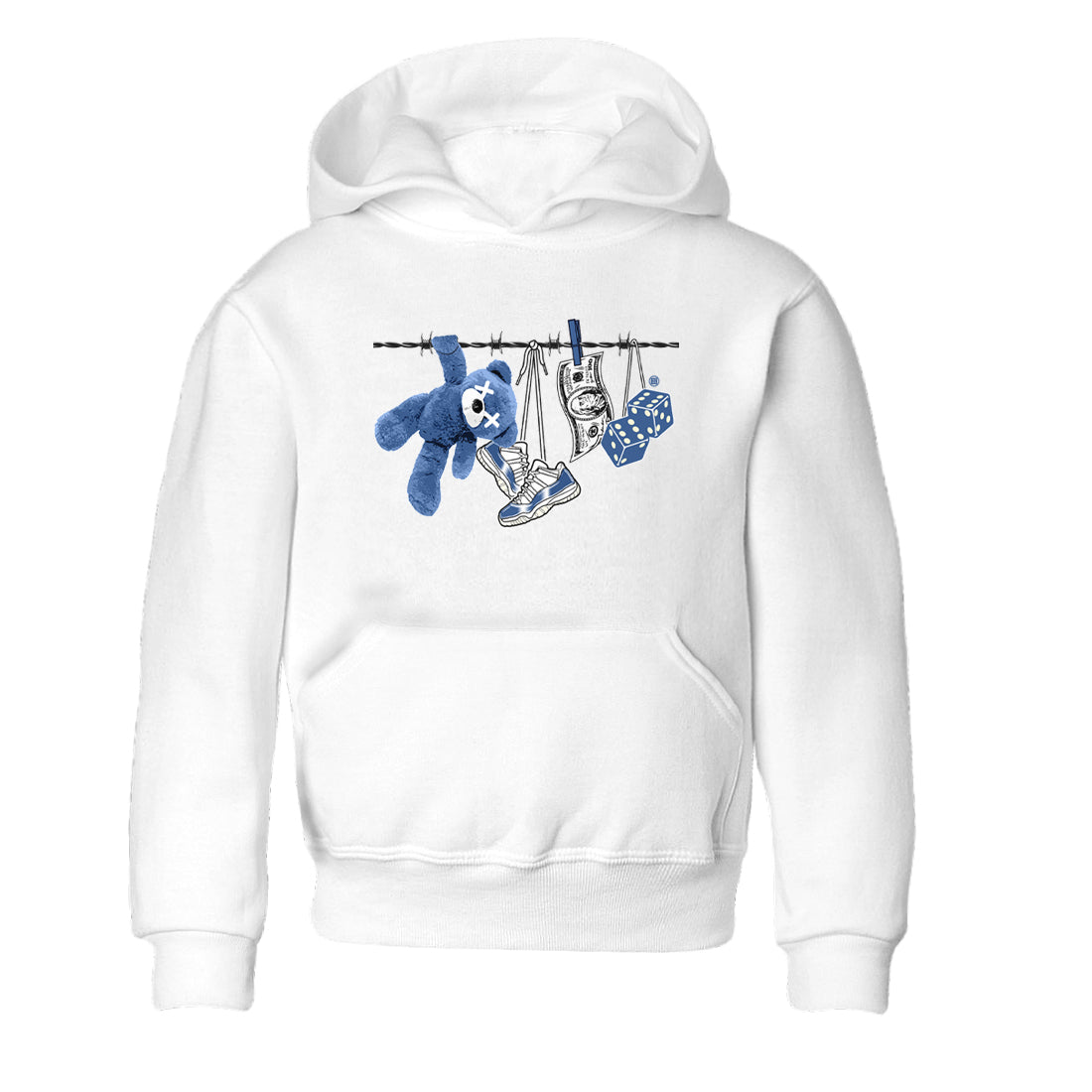 Clothesline snkmatch Tees Kids - Air Jordan 11 Diffused Blue