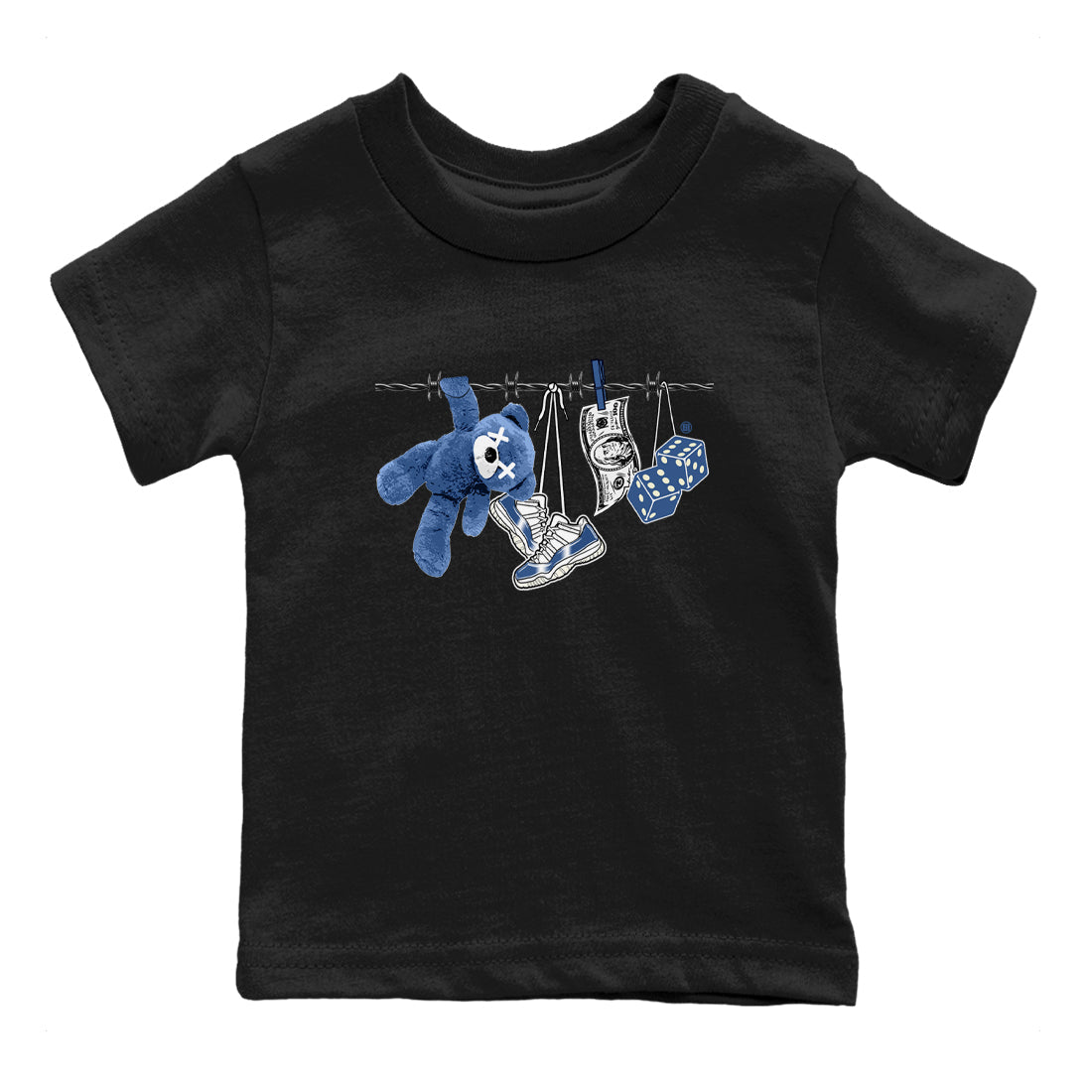 Clothesline snkmatch Tees Kids - Air Jordan 11 Diffused Blue