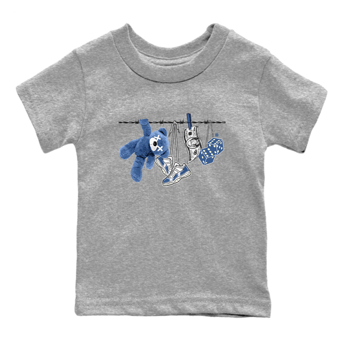 Clothesline snkmatch Tees Kids - Air Jordan 11 Diffused Blue