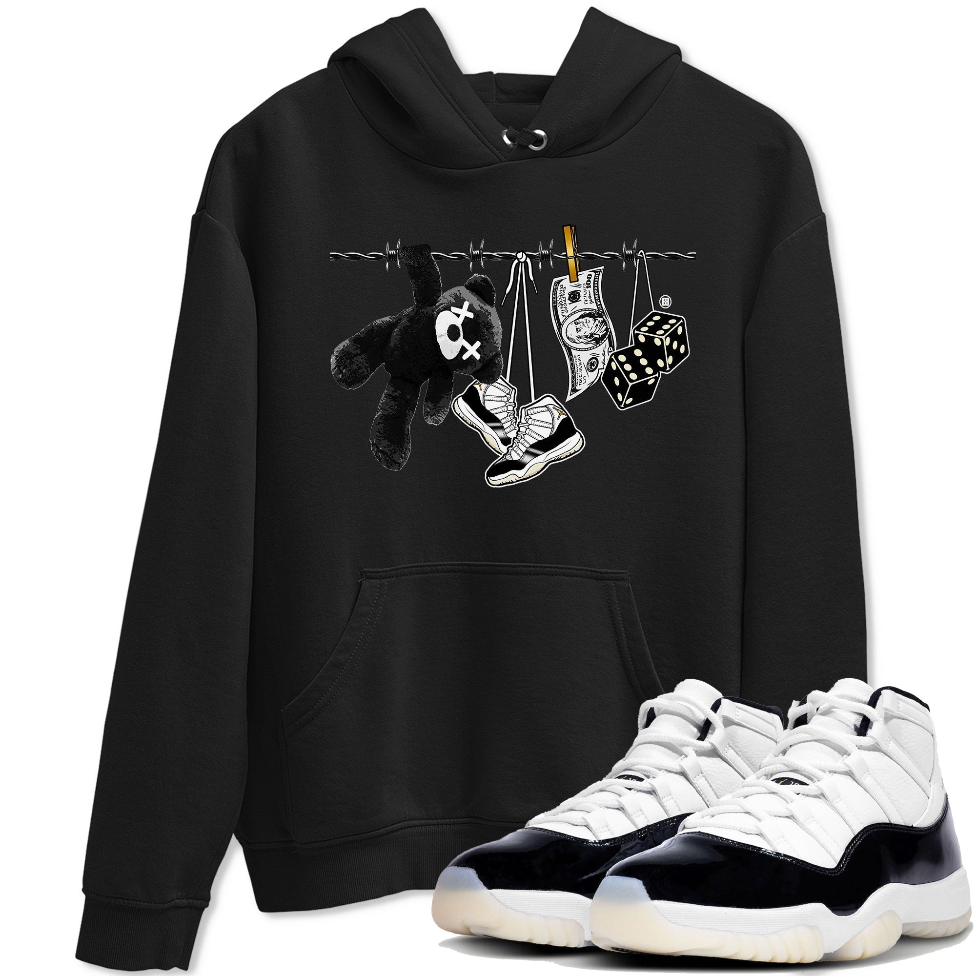 Clothesline snkmatch Tees - Air Jordan 11 Gratitude