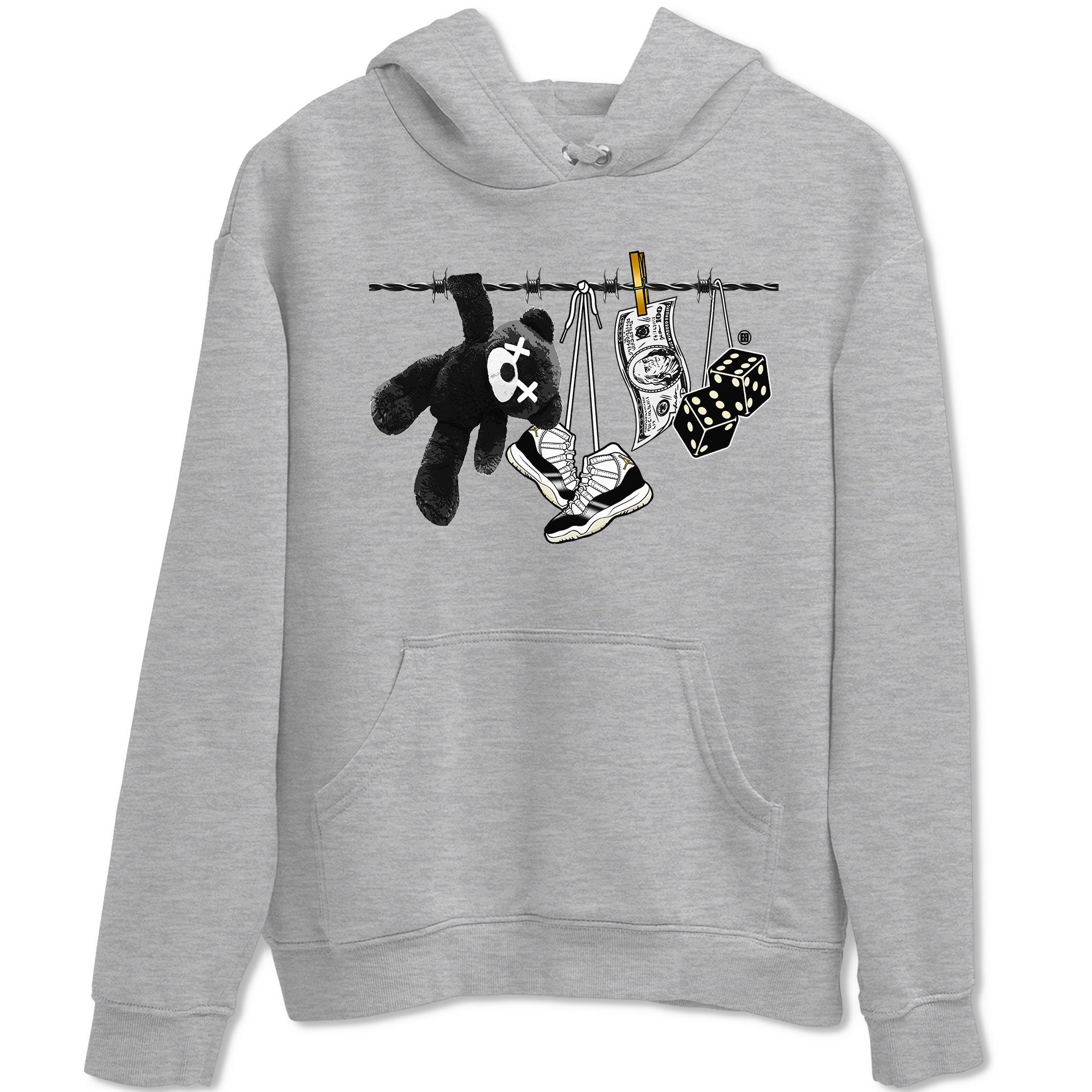 Clothesline snkmatch Tees - Air Jordan 11 Gratitude