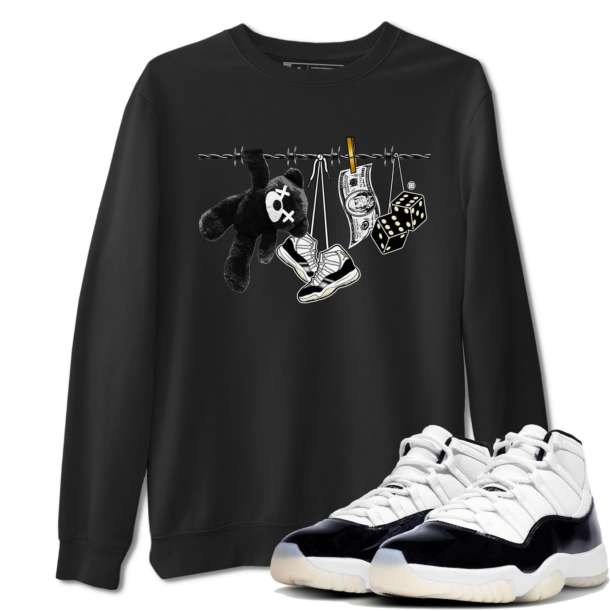 Clothesline snkmatch Tees - Air Jordan 11 Gratitude