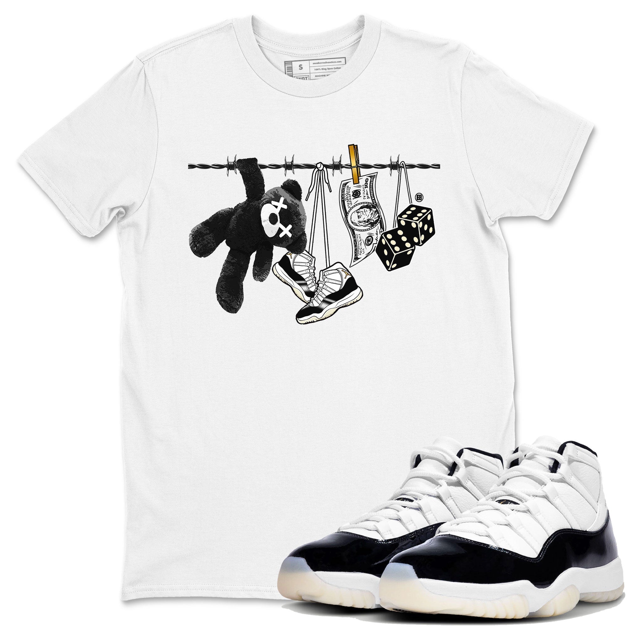 Clothesline snkmatch Tees - Air Jordan 11 Gratitude
