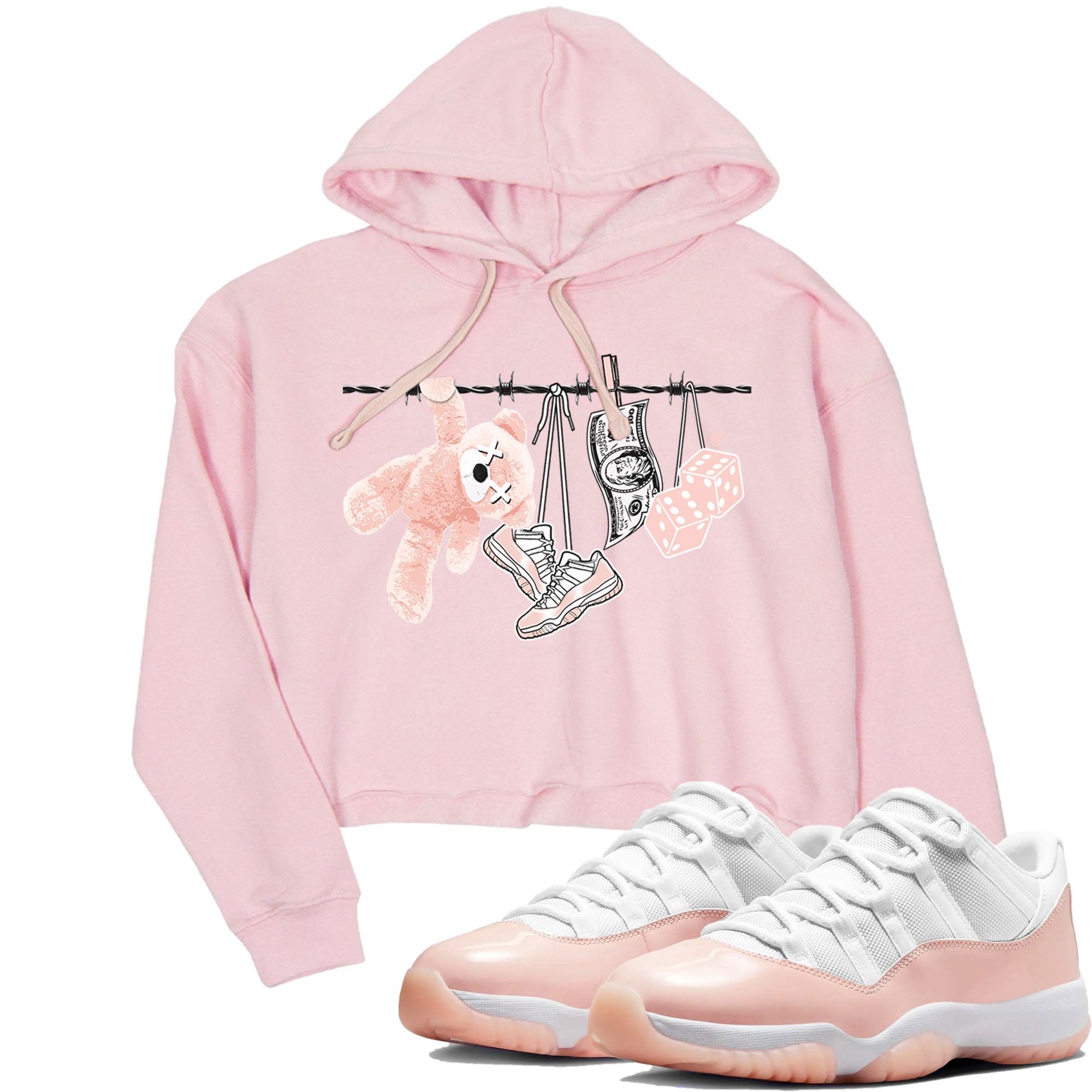 Clothesline snkmatch Women's Top - Air Jordan 11 Legend Pink