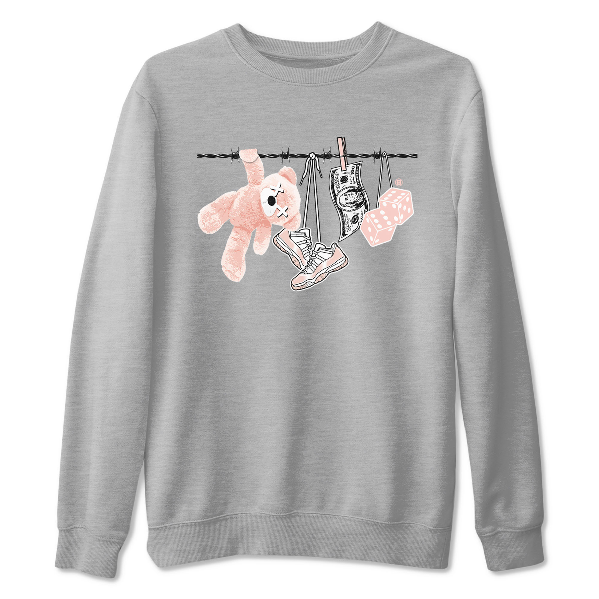 Clothesline snkmatch Tees - Air Jordan 11 Legend Pink