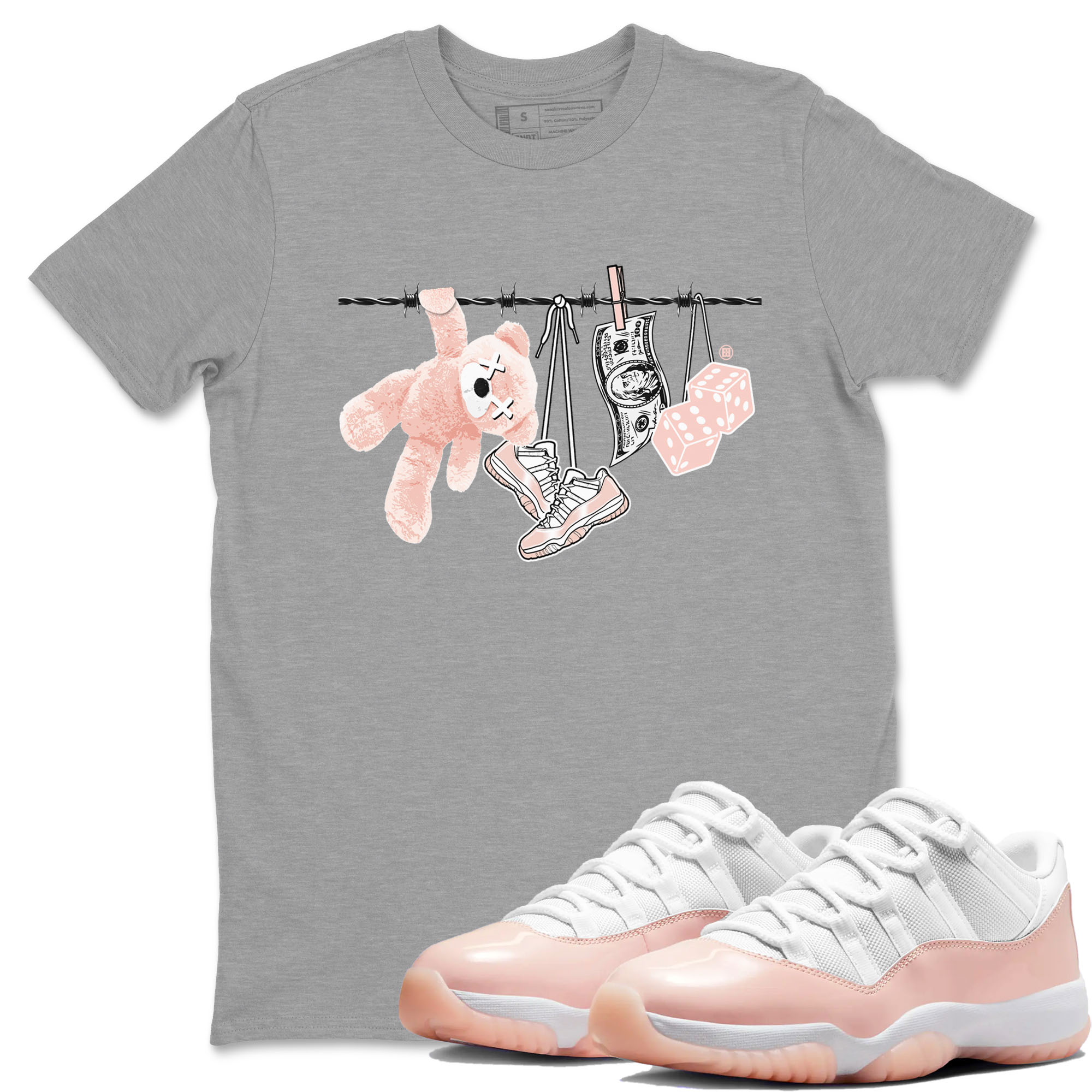 Clothesline snkmatch Tees - Air Jordan 11 Legend Pink