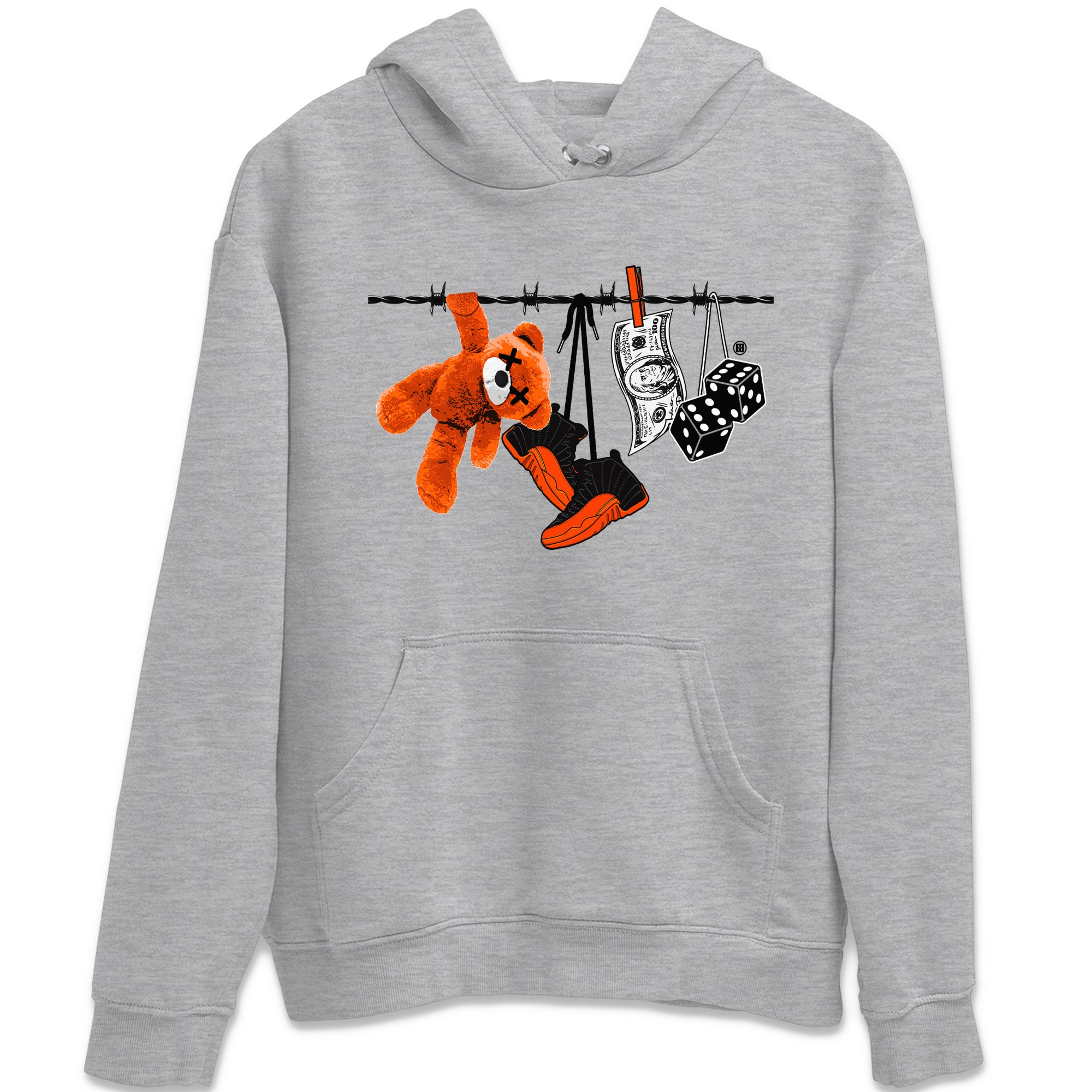Clothesline Unisex Tops - Air Jordan 12 Brilliant Orange