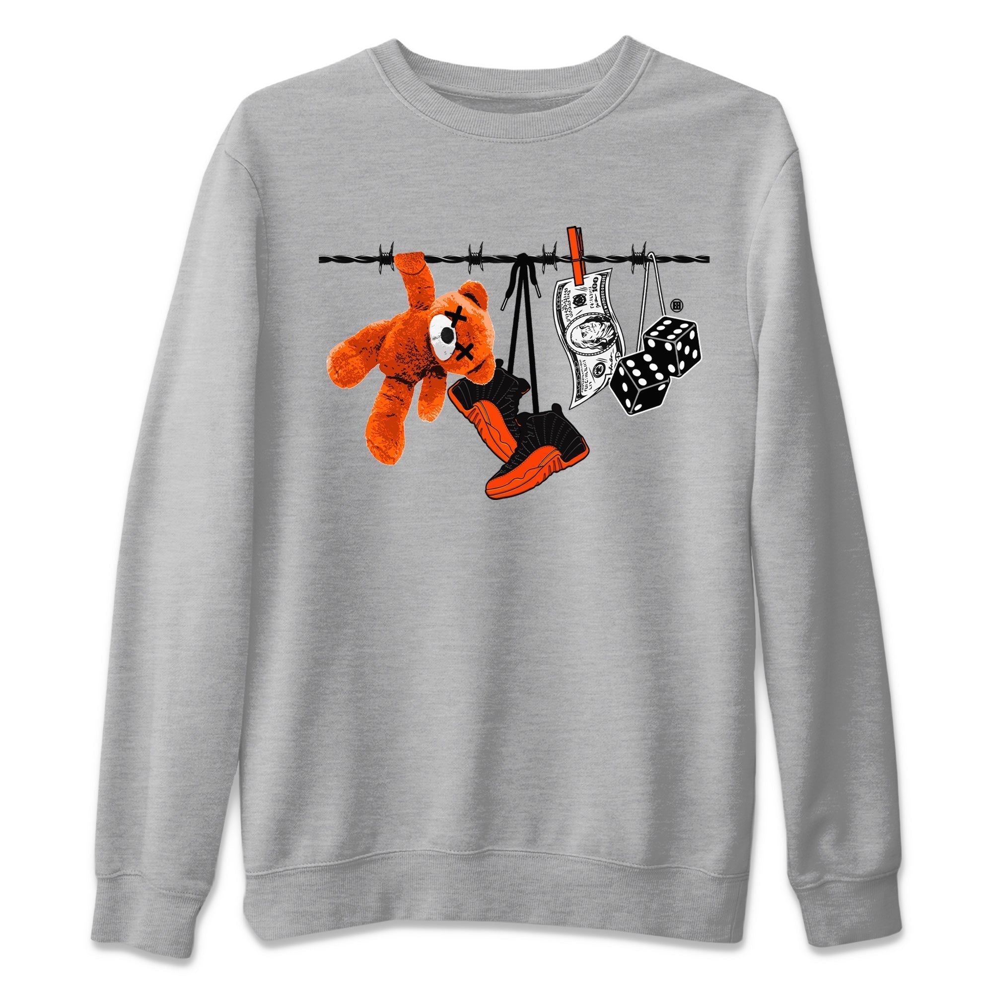 Clothesline Unisex Tops - Air Jordan 12 Brilliant Orange