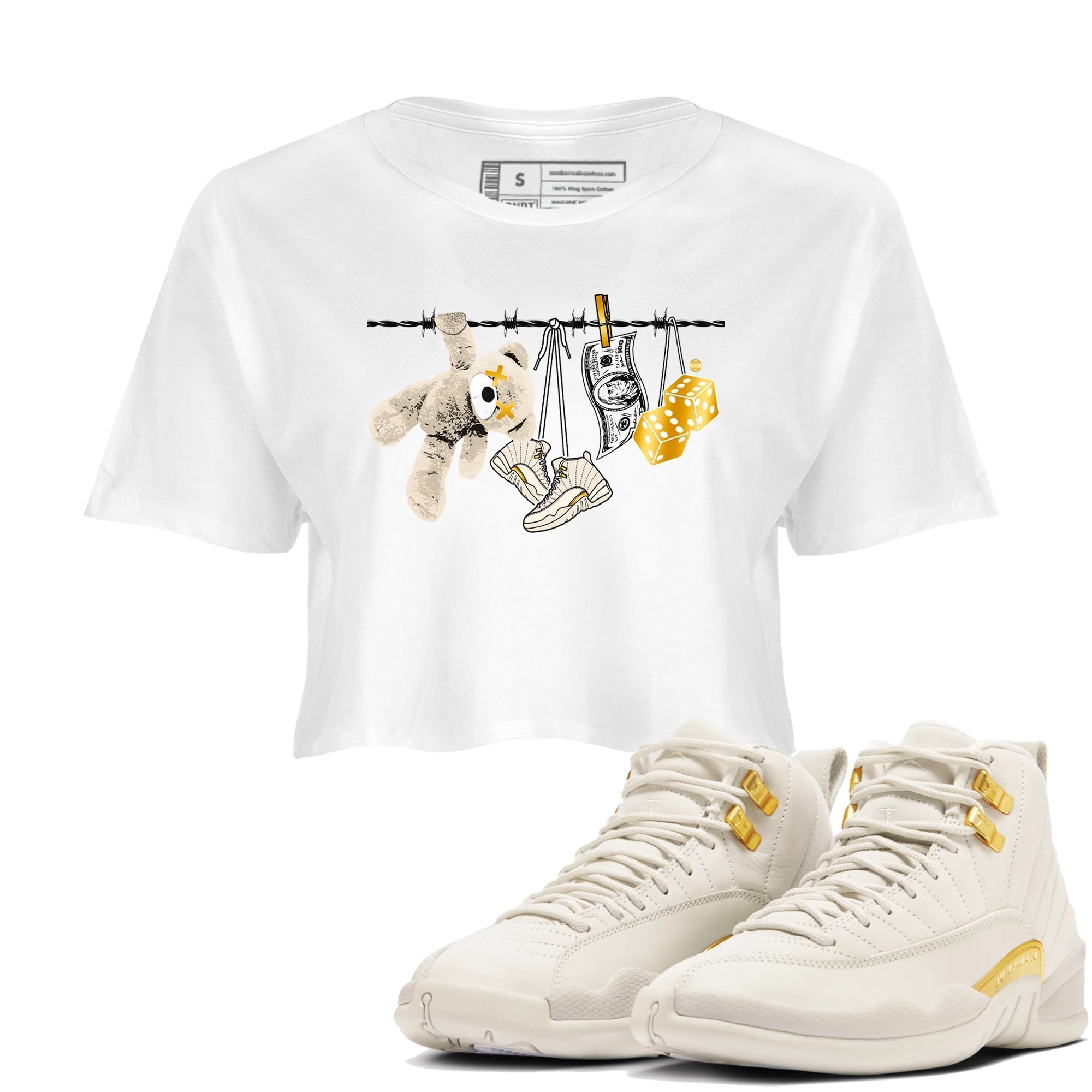 Clothesline snkmatch Women's Top - Air Jordan 12 Phantom