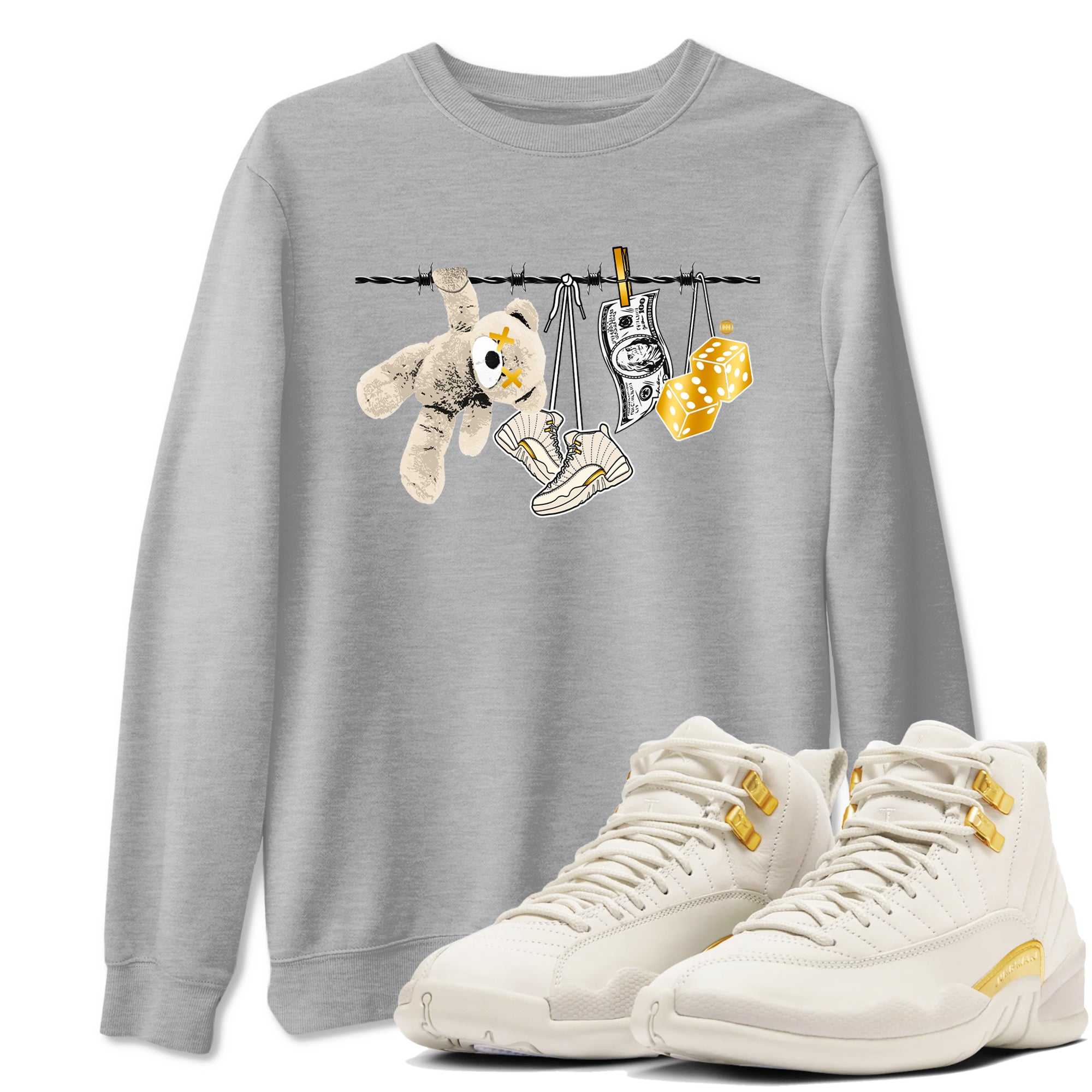 Clothesline snkmatch Tees - Air Jordan 12 Phantom
