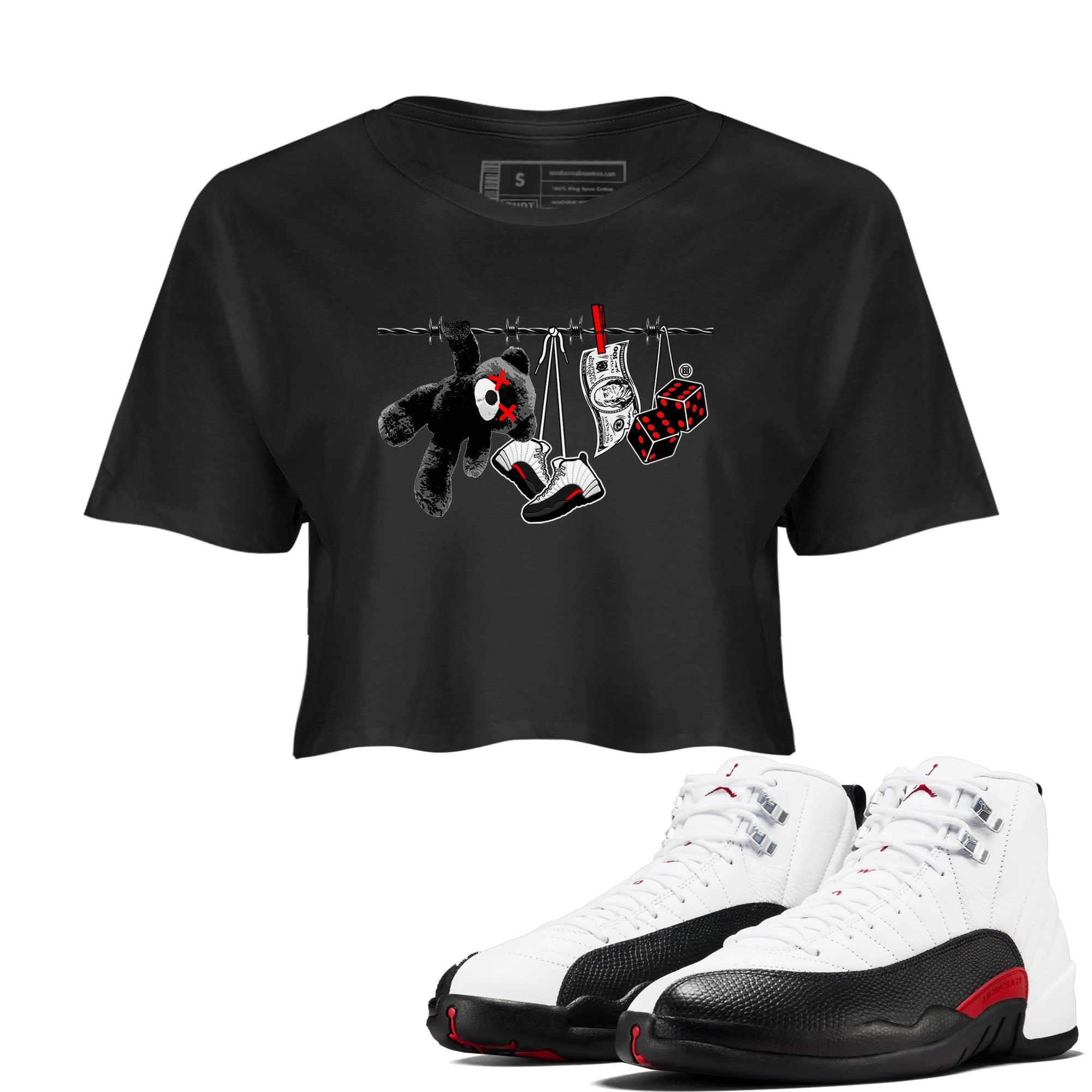 Clothesline snkmatch Women's Top - Air Jordan 12 Taxi Flip