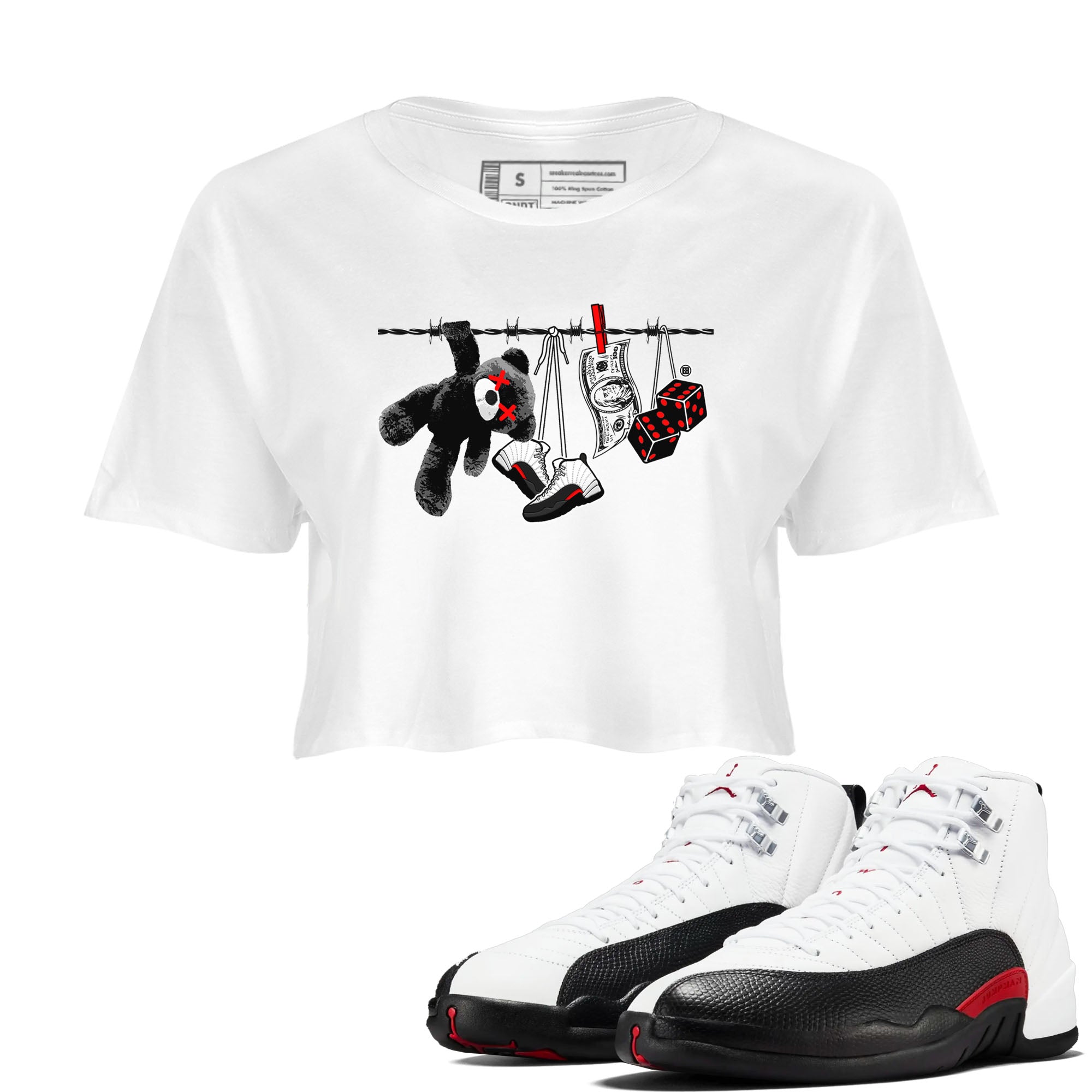 Clothesline snkmatch Women's Top - Air Jordan 12 Taxi Flip