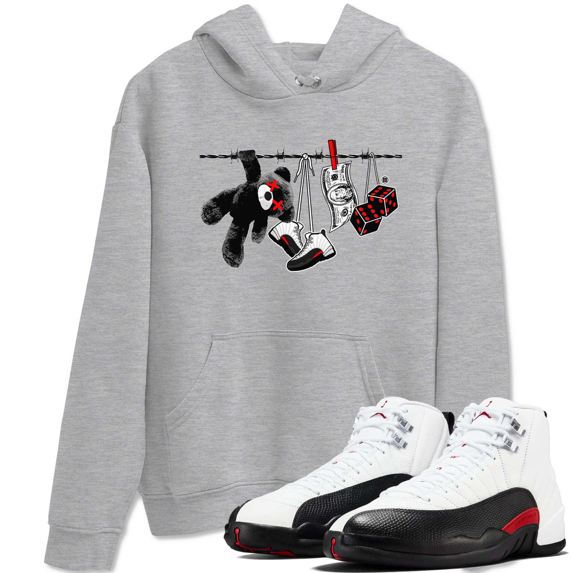 Clothesline snkmatch Tees - Air Jordan 12 Taxi Flip