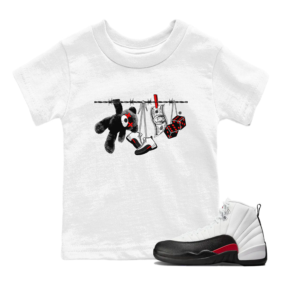 Clothesline snkmatch Tees Kids - Air Jordan 12 Taxi Flip