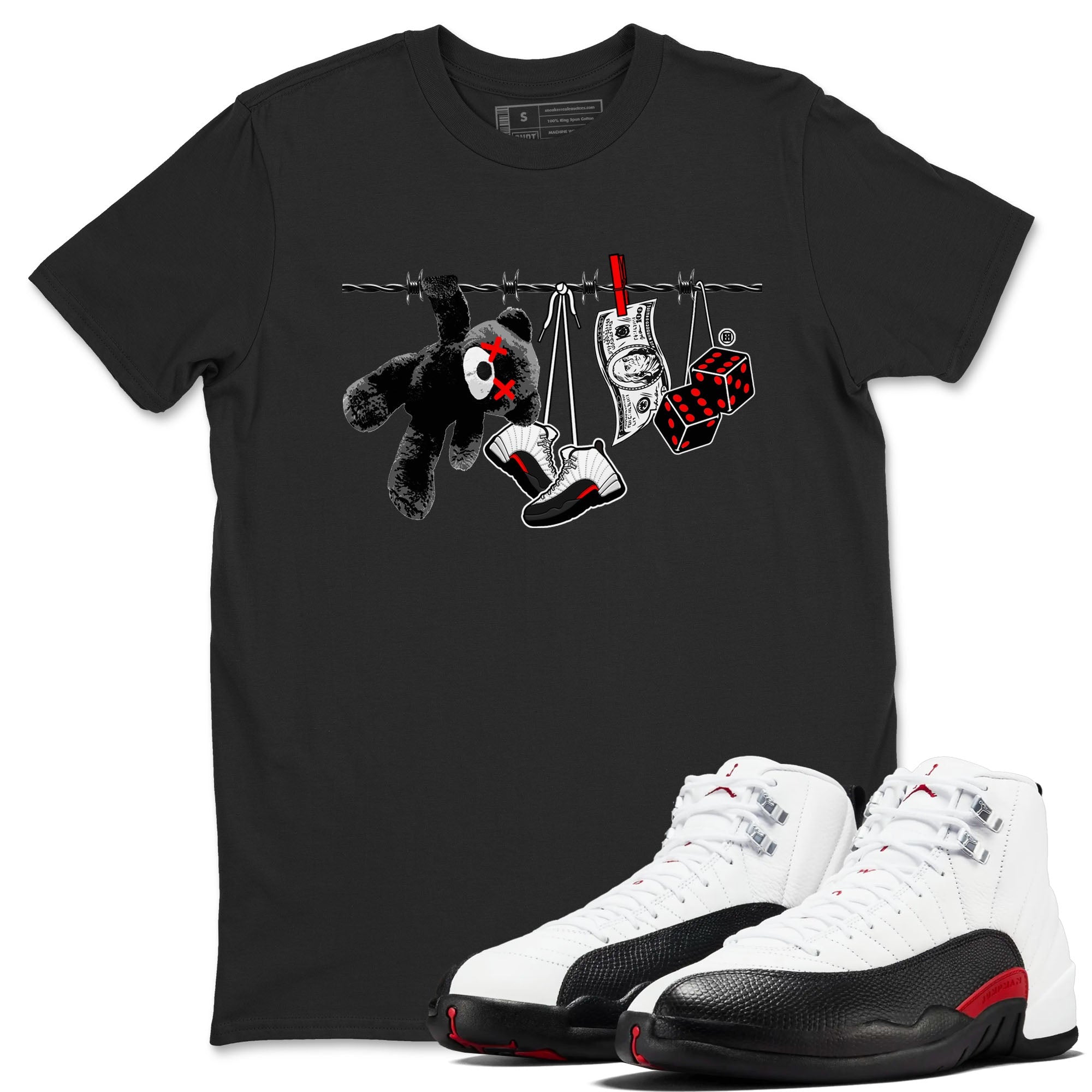 Clothesline snkmatch Tees - Air Jordan 12 Taxi Flip