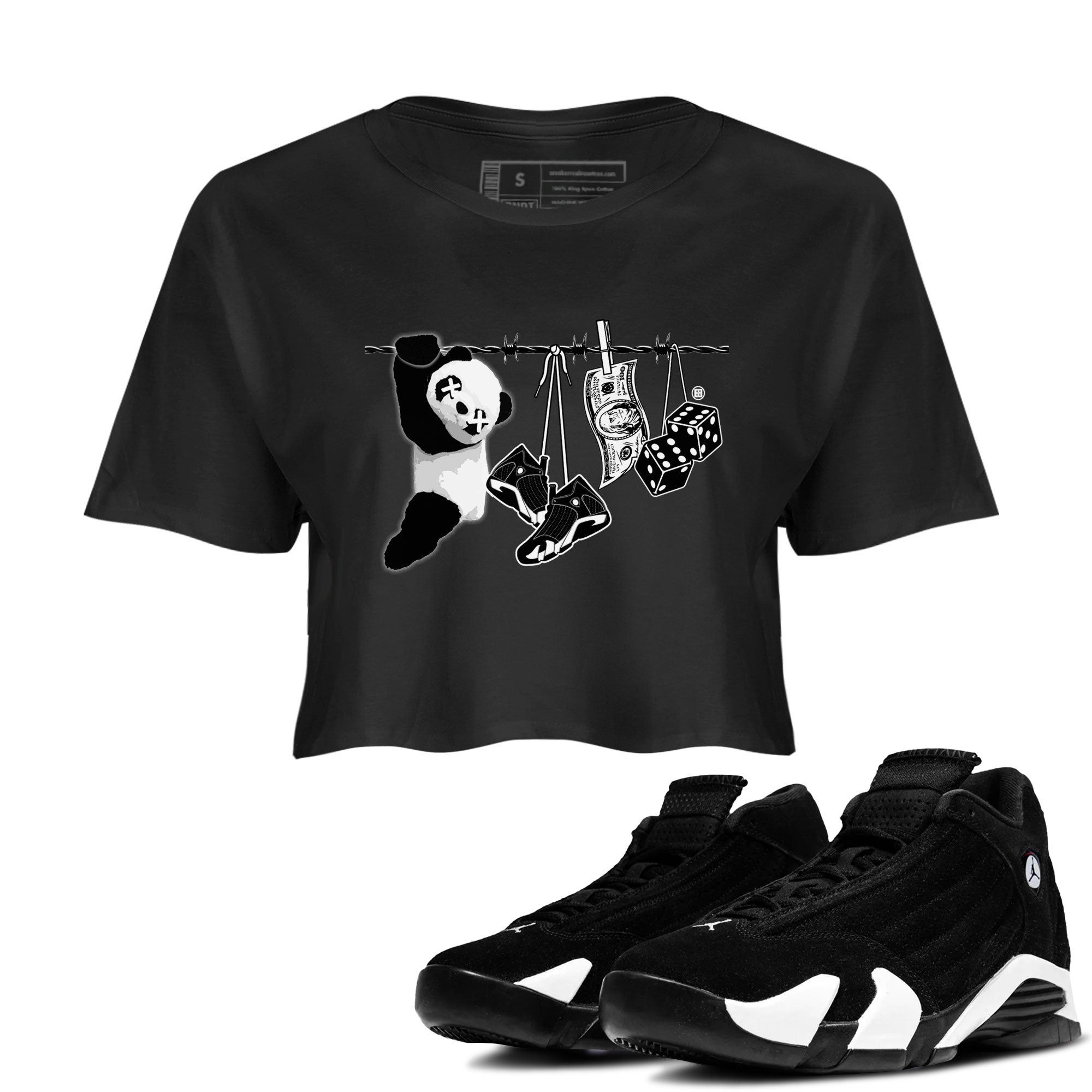 Clothesline snkmatch Women's Top - Air Jordan 14 Panda
