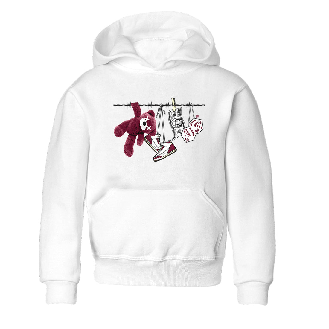 Clothesline snkmatch Tees Kids - Air Jordan 3 A Ma Maniere x Burgundy Crush
