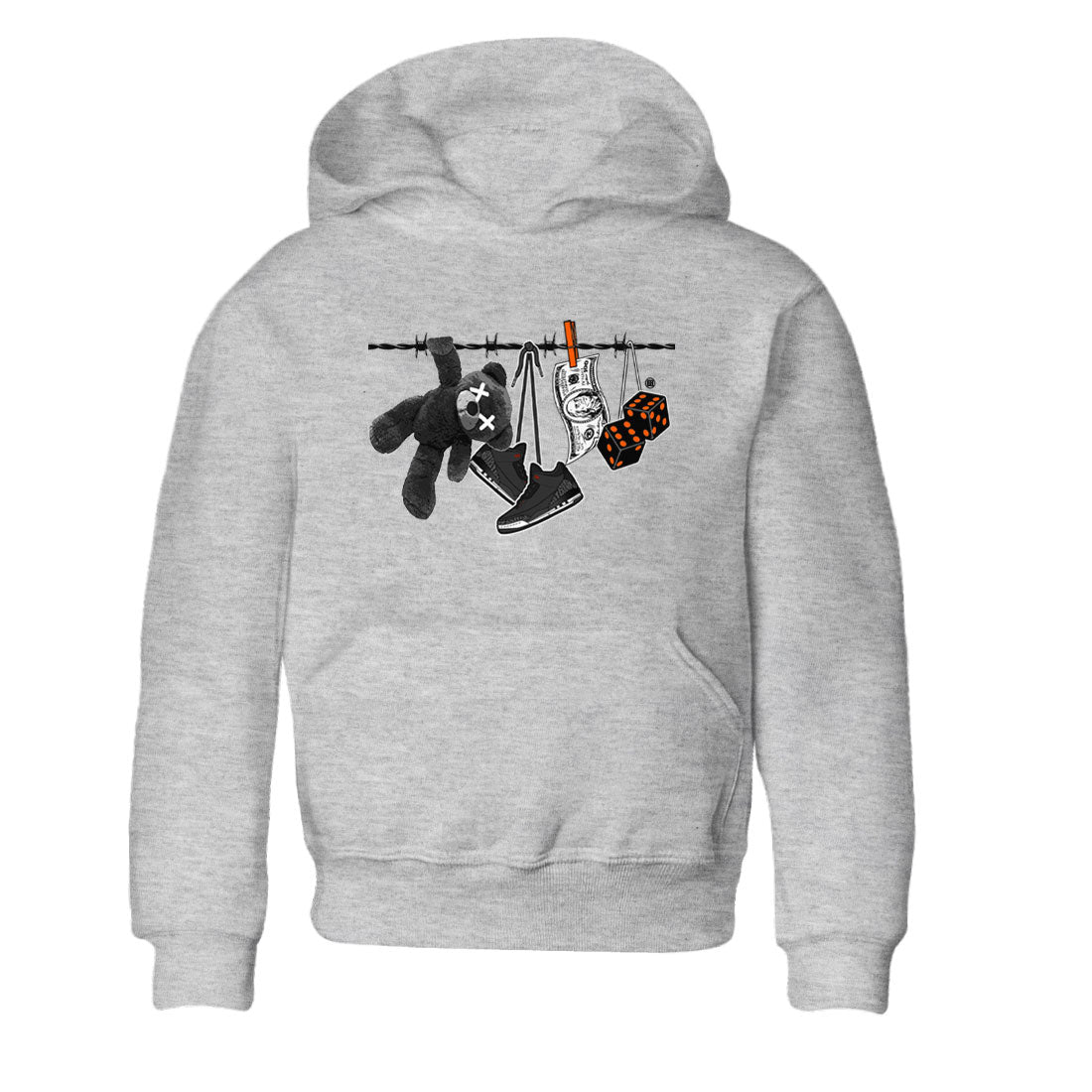 Clothesline snkmatch Tee Kids - Air Jordan 3 Fear