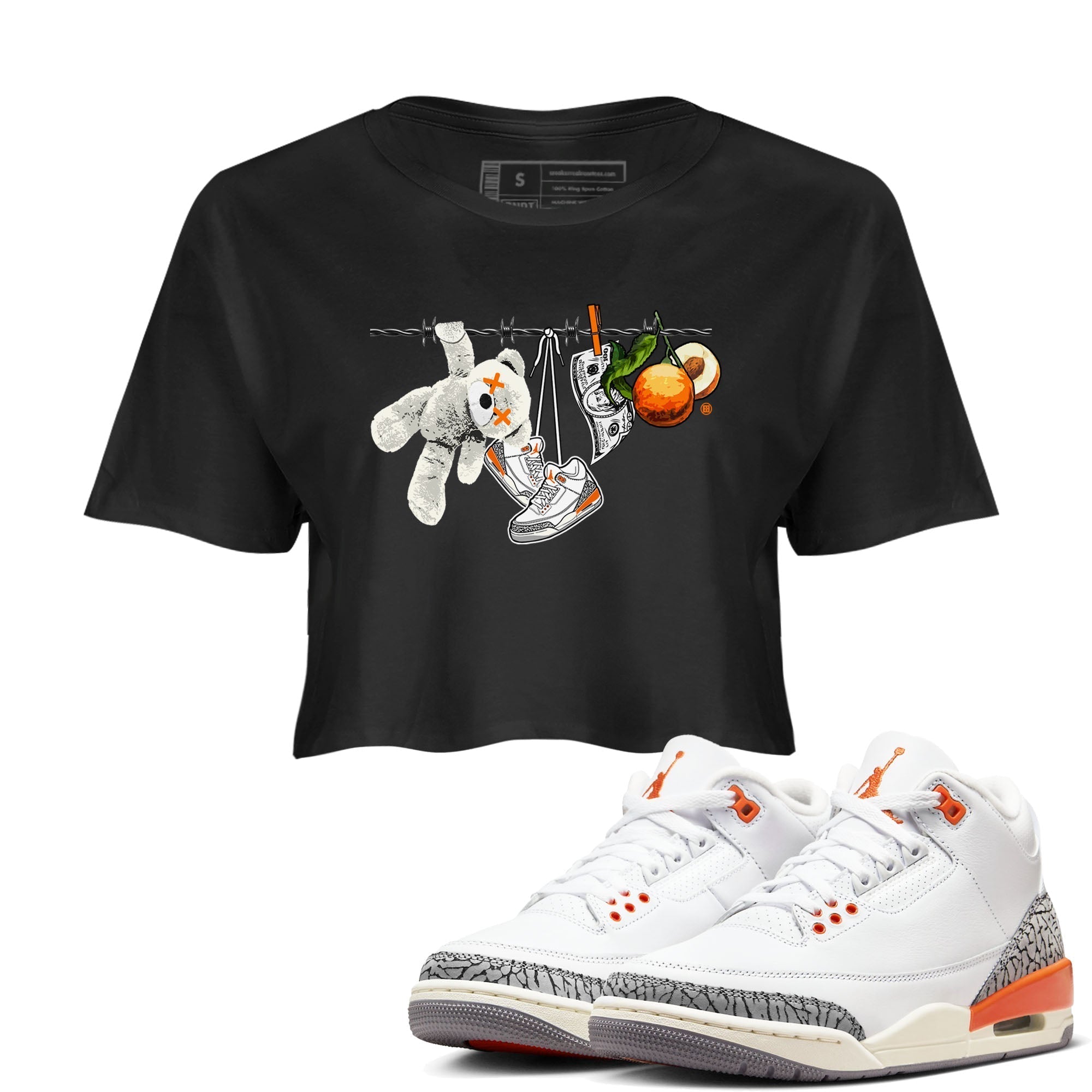 Clothesline snkmatch Women's Top - Air Jordan 3 Georgia Peach