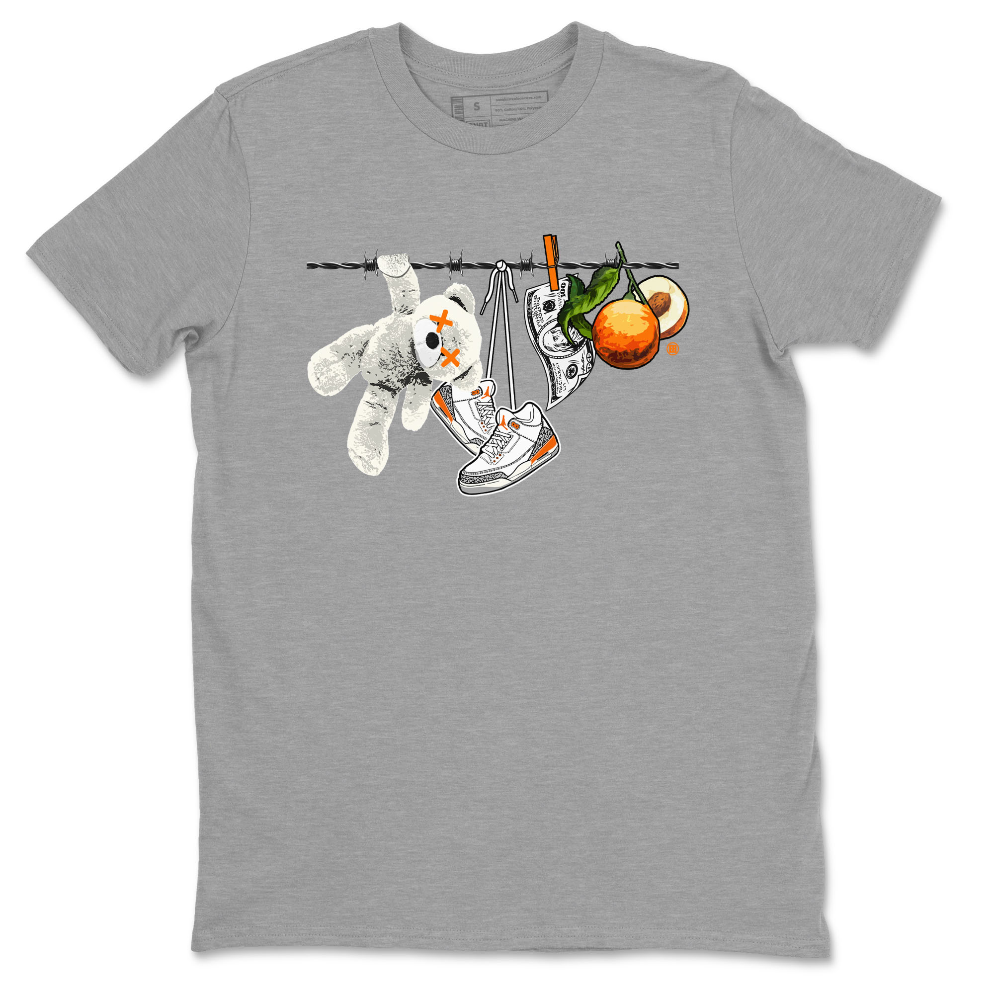 Clothesline snkmatch Tees - Air Jordan 3 Georgia Peach