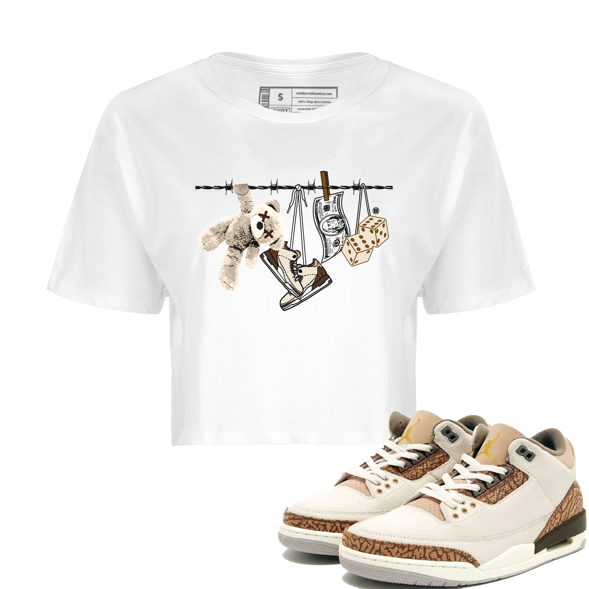 Clothesline Women's Tops - Air Jordan 3 Palomino