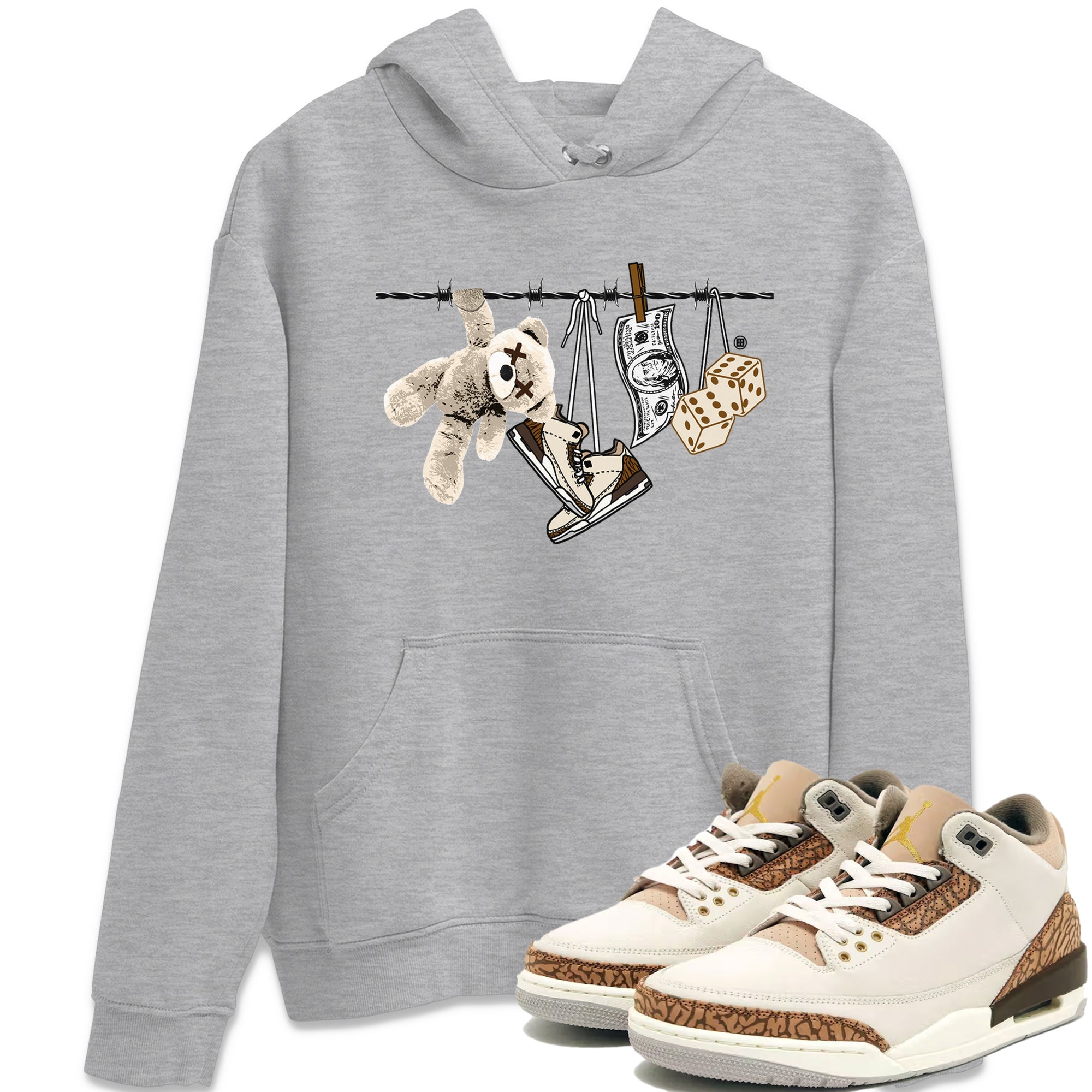 Clothesline Unisex Tops - Air Jordan 3 Palomino