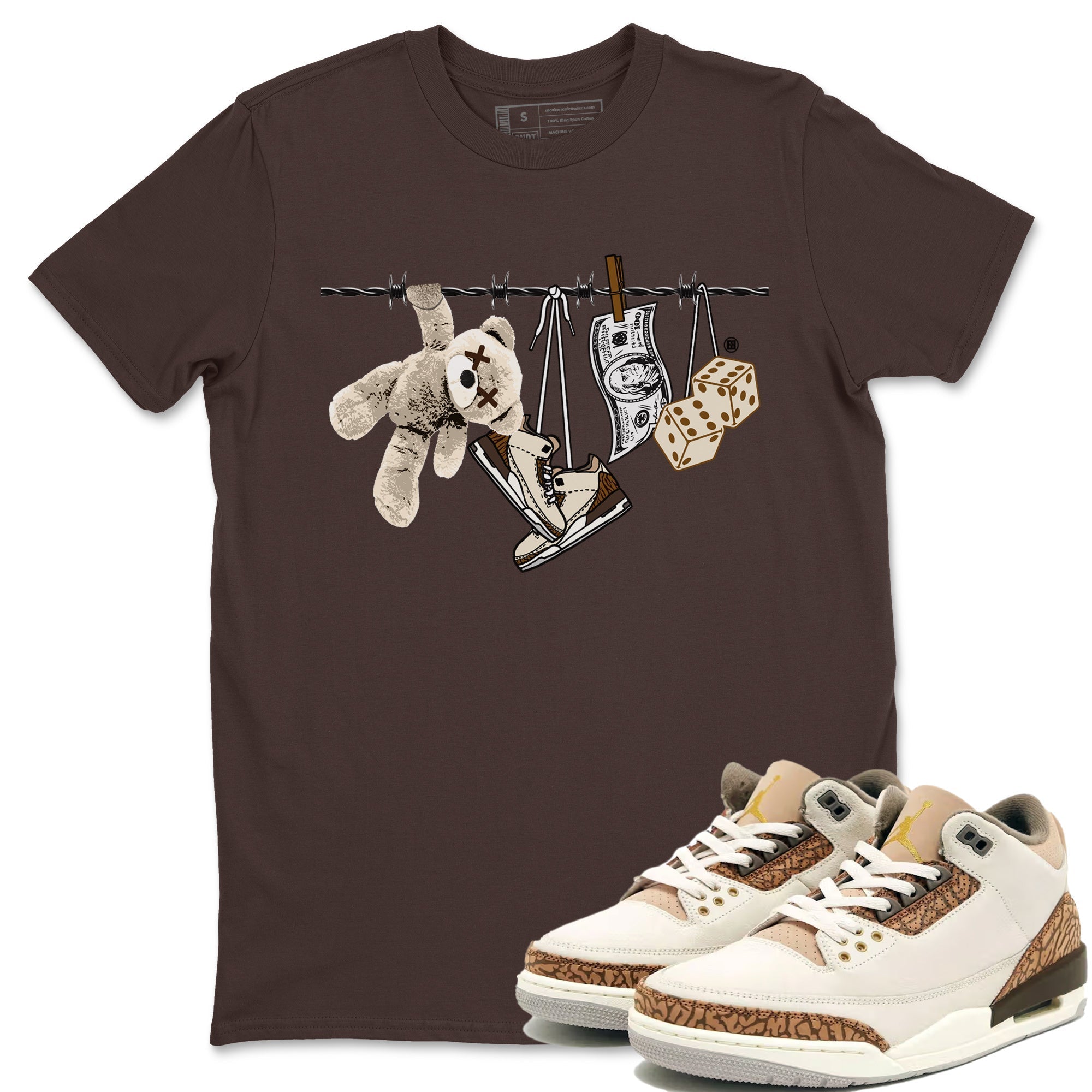Clothesline Unisex Tops - Air Jordan 3 Palomino