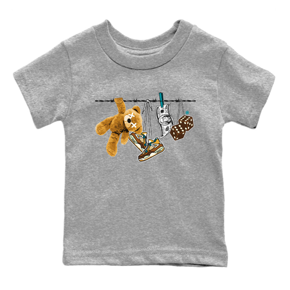 Clothesline snkmatch Tee Kids - Air Jordan 4 Cacao Wow