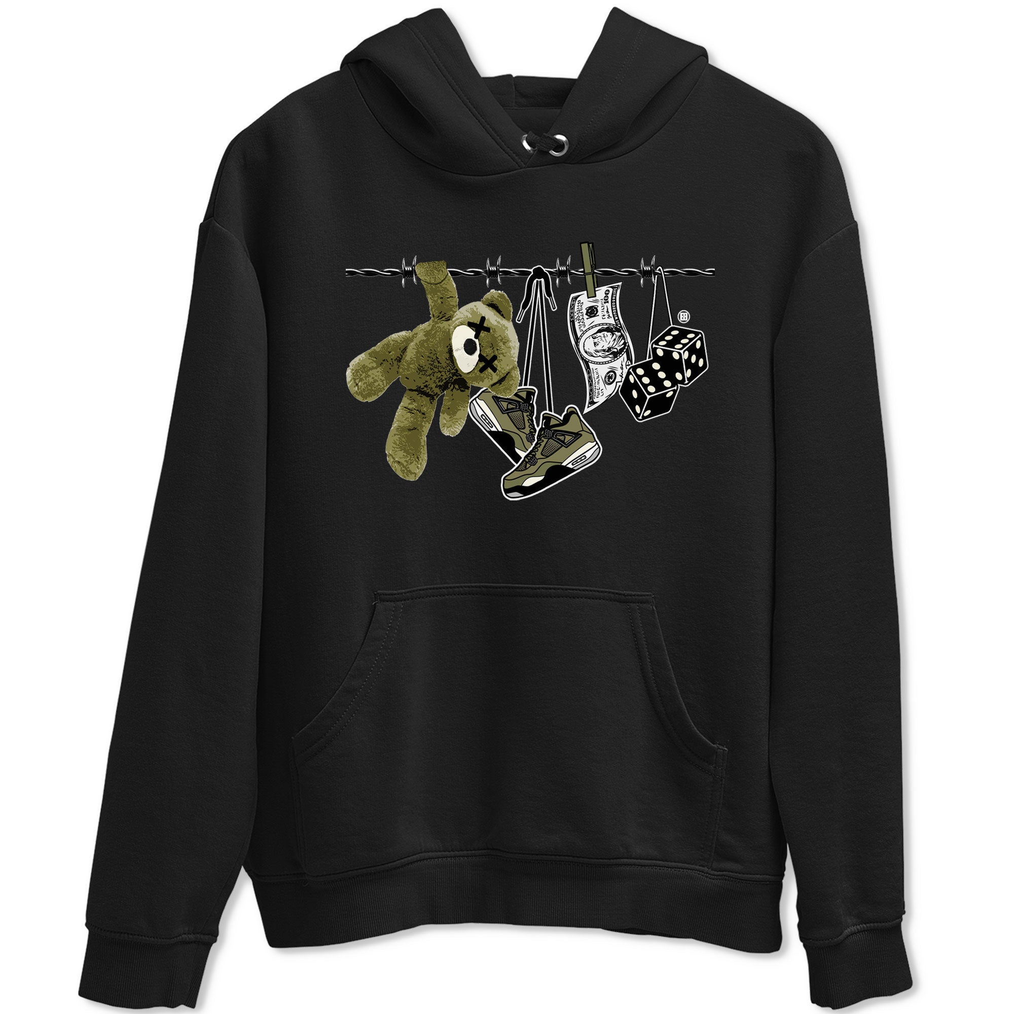 Clothesline snkmatch Tee - Air Jordan 4 Medium Olive