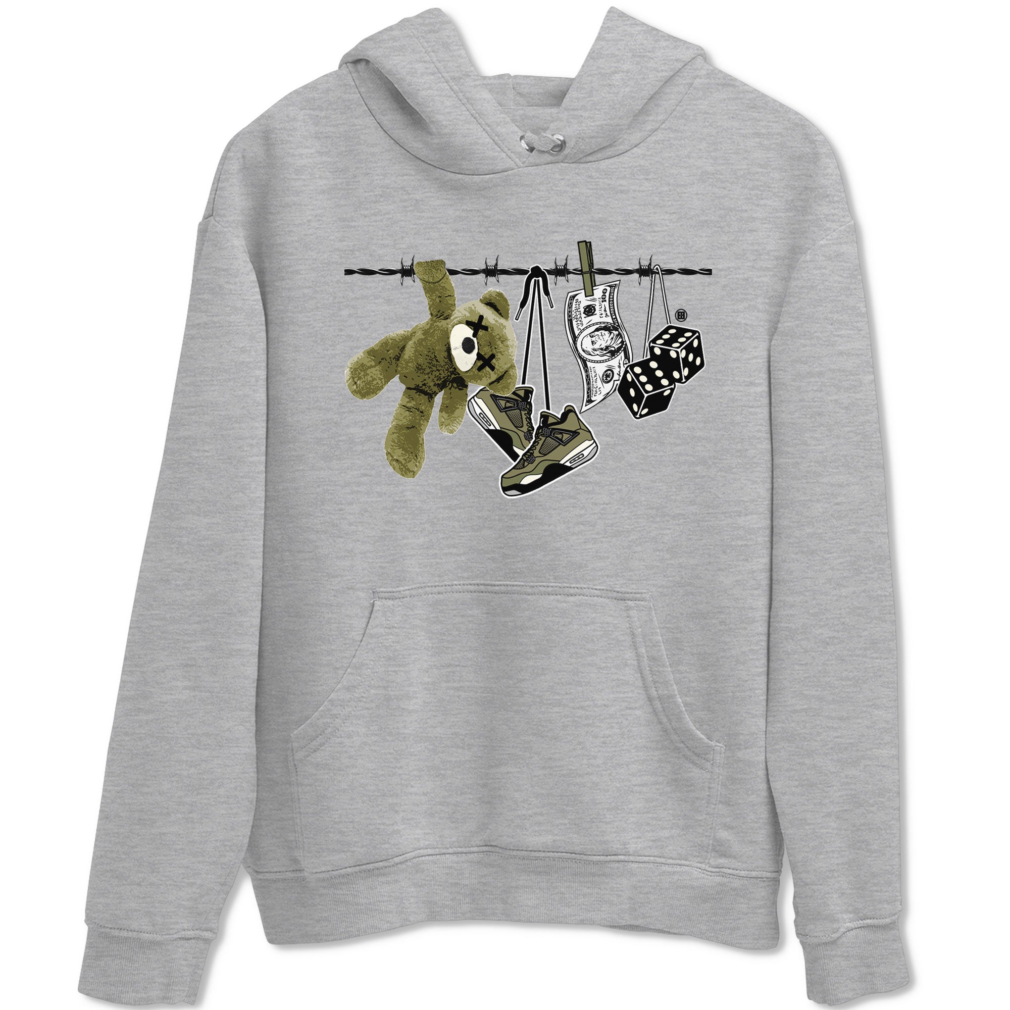 Clothesline snkmatch Tee - Air Jordan 4 Medium Olive