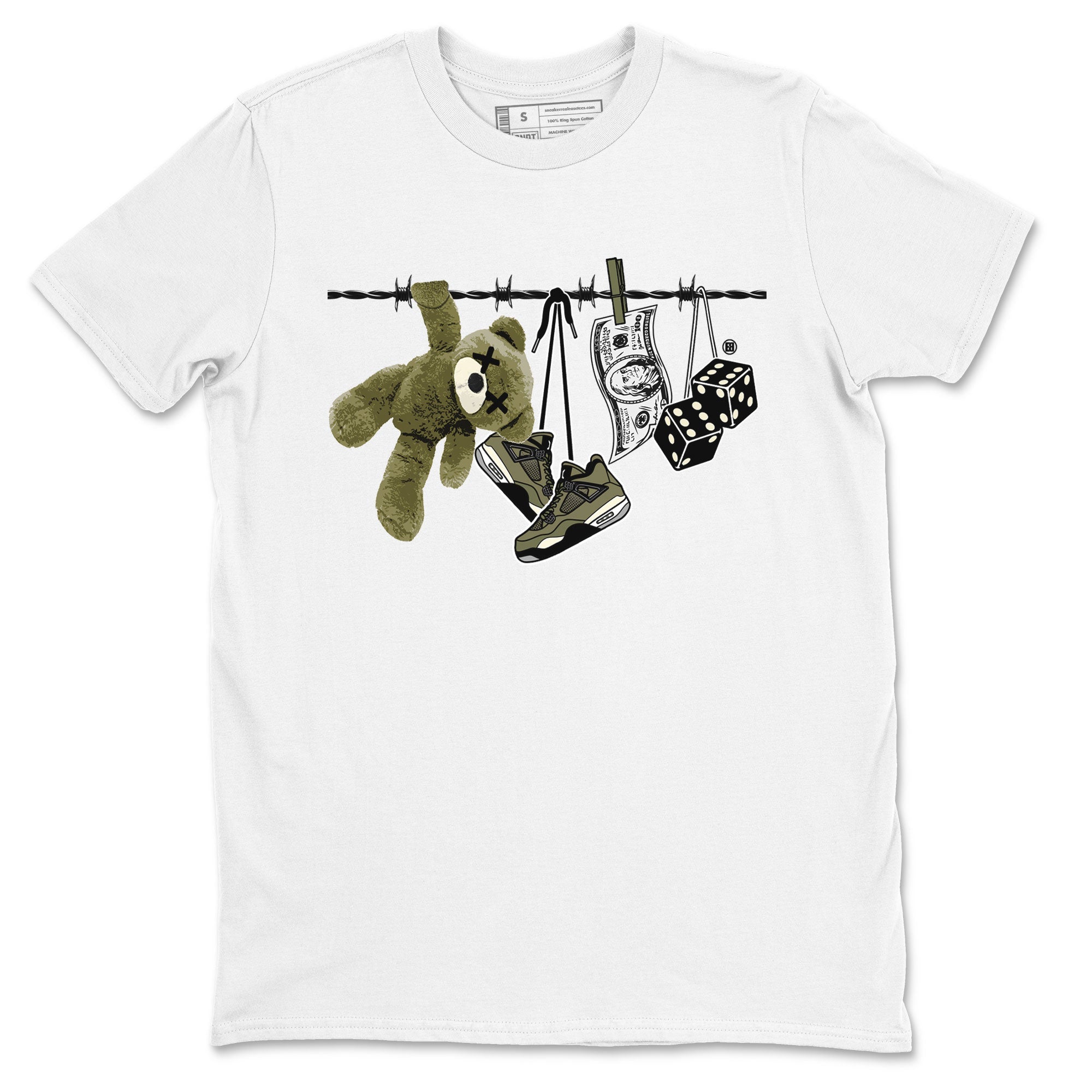 Clothesline snkmatch Tee - Air Jordan 4 Medium Olive
