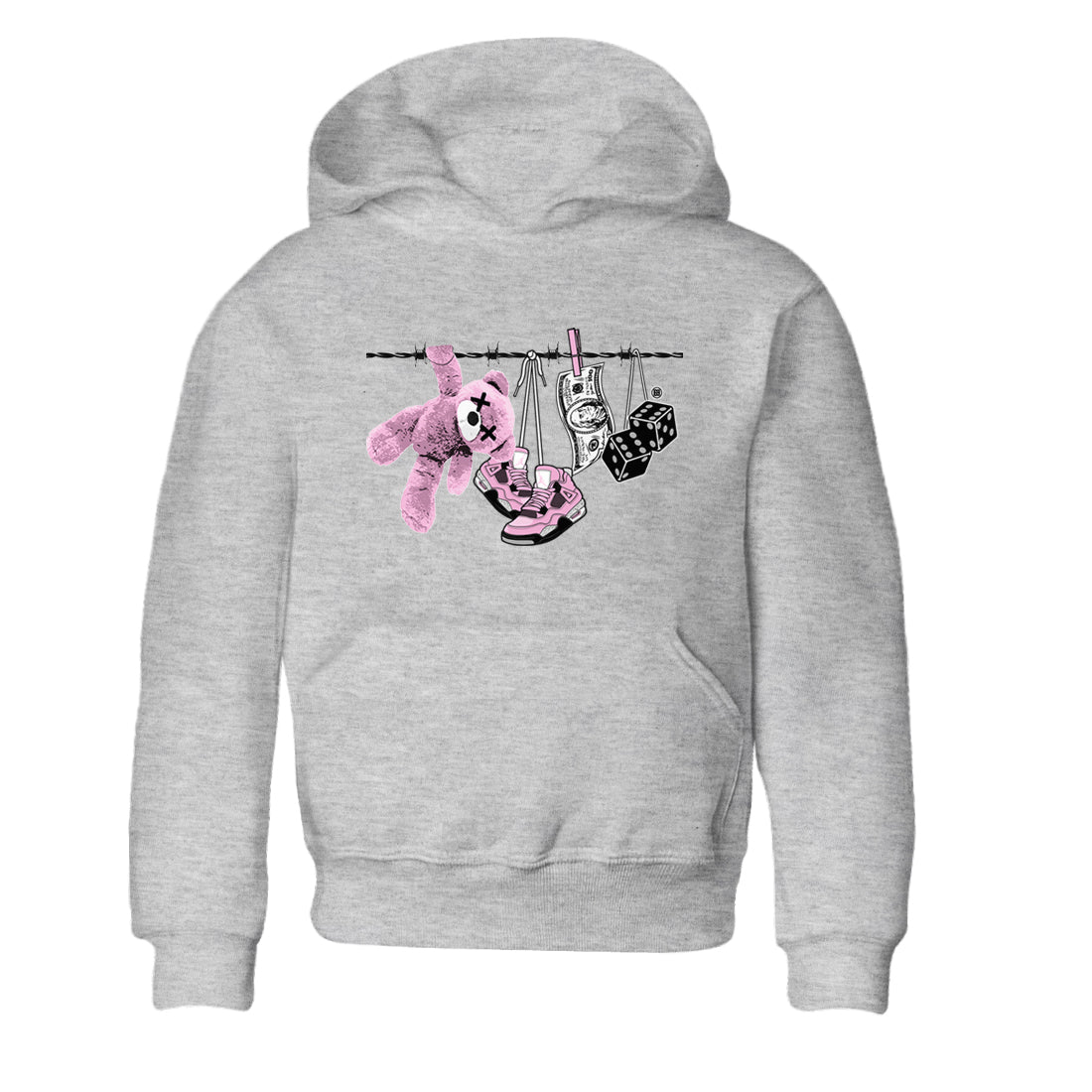 Clothesline snkmatch Tees Kids - Air Jordan 4 Orchid