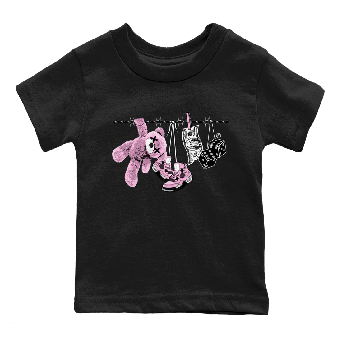 Clothesline snkmatch Tees Kids - Air Jordan 4 Orchid