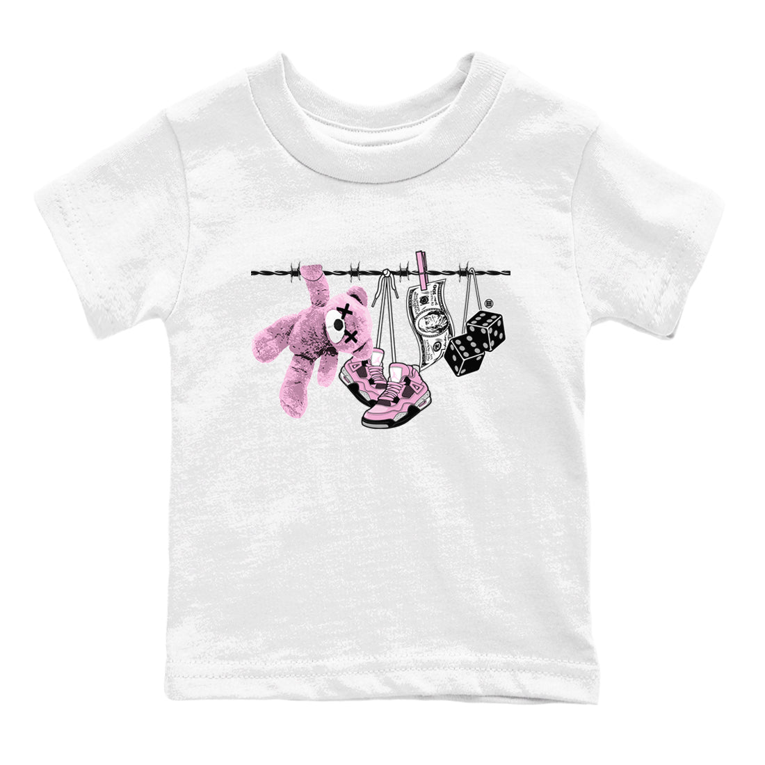 Clothesline snkmatch Tees Kids - Air Jordan 4 Orchid