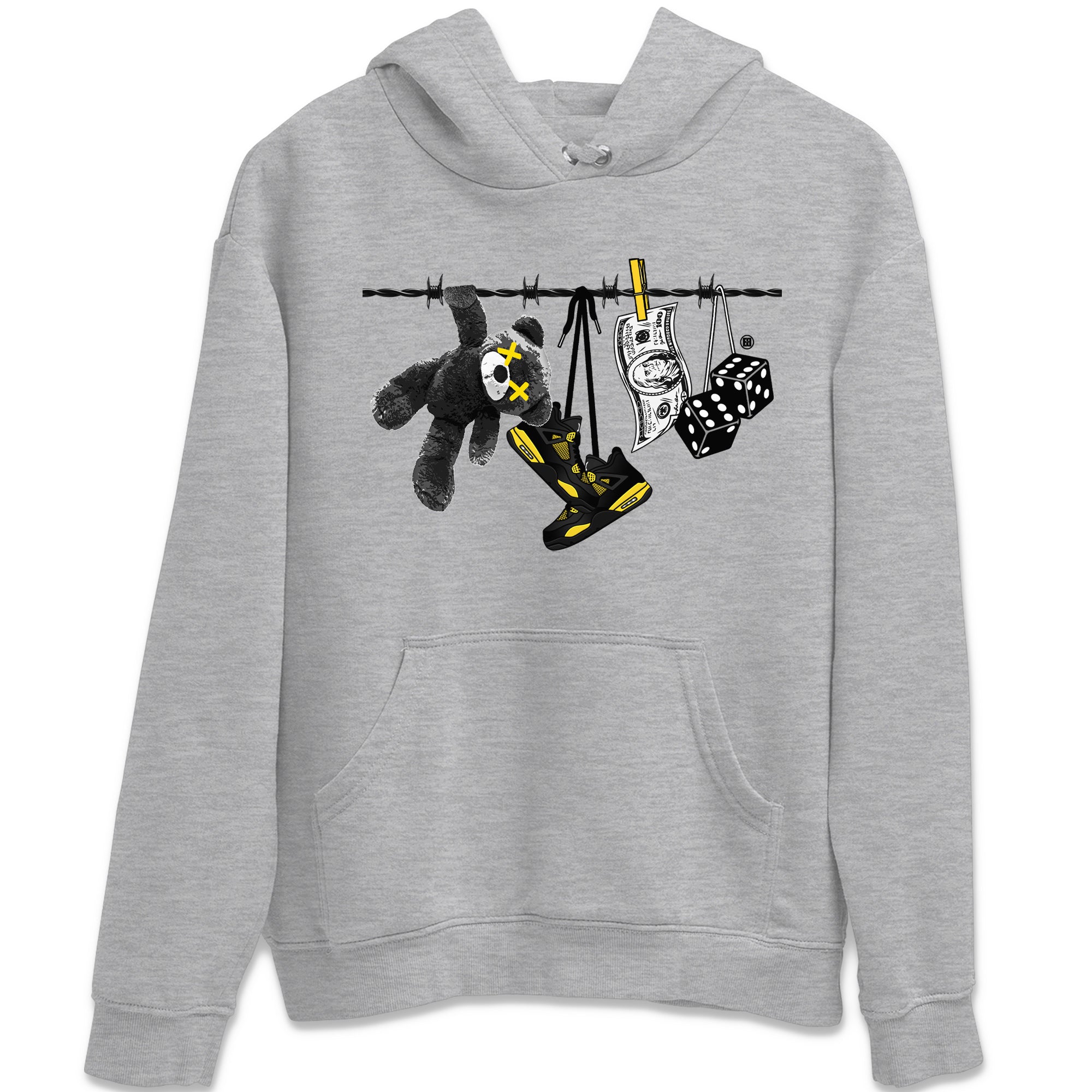 Clothesline Unisex Tops - Air Jordan 4 Thunder