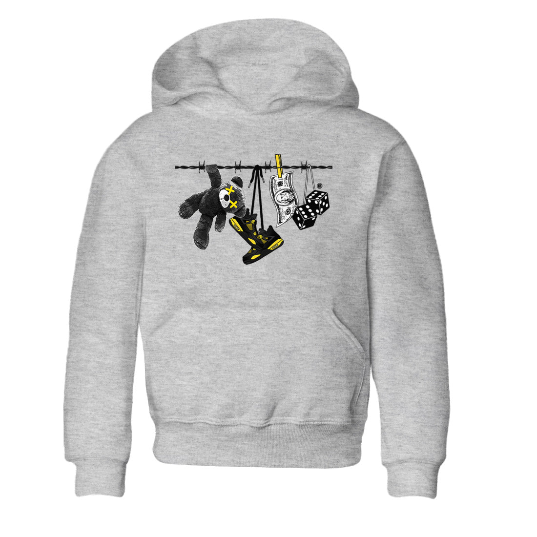 Clothesline Kids Tops - Air Jordan 4 Thunder