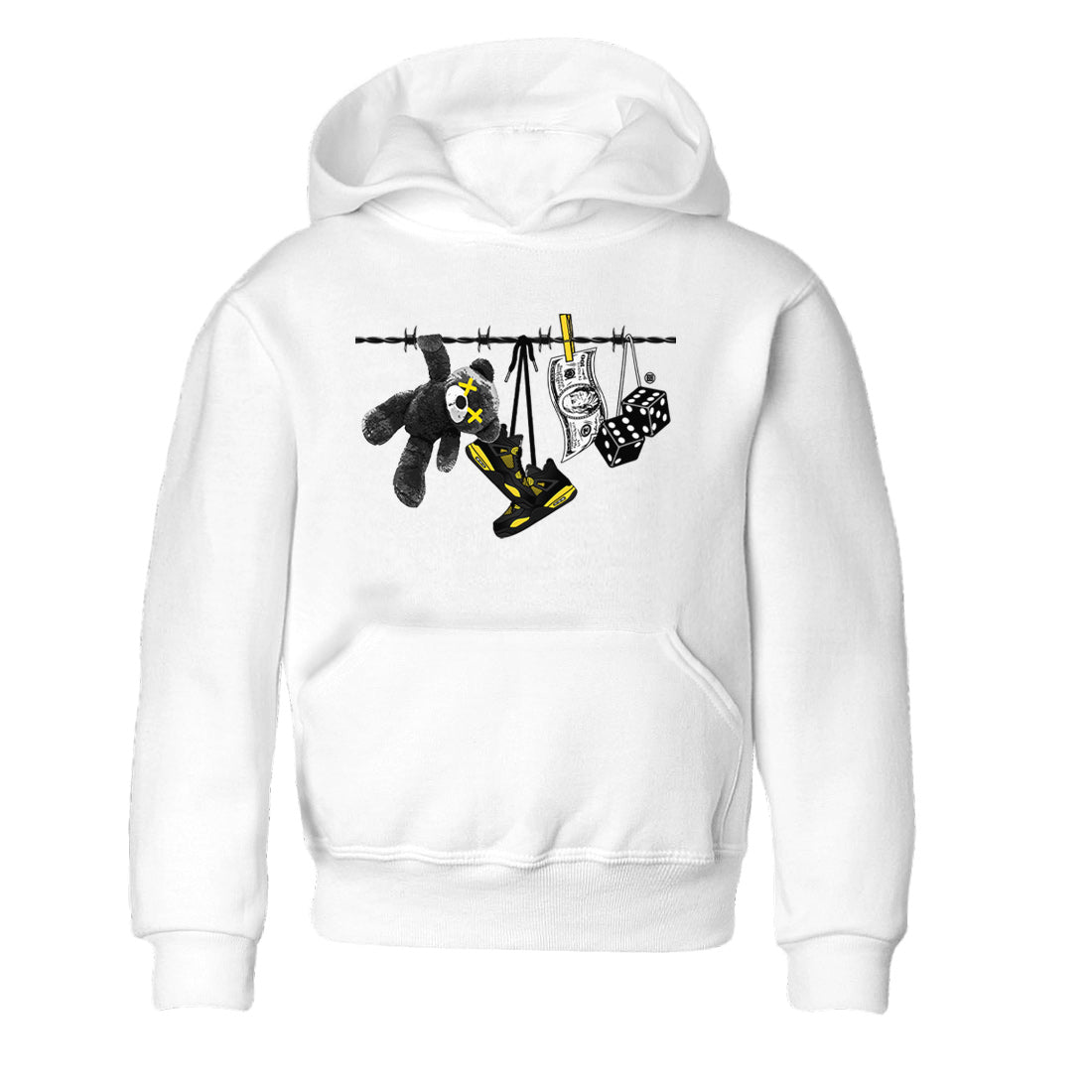 Clothesline Kids Tops - Air Jordan 4 Thunder